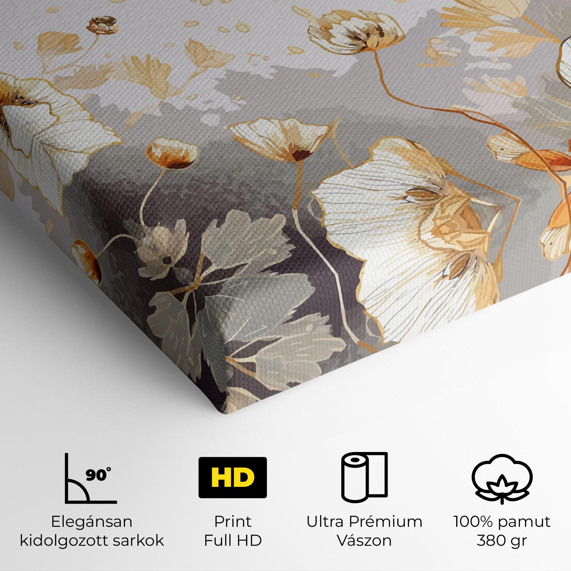 Vászonkép Gold Poppies mockup 4