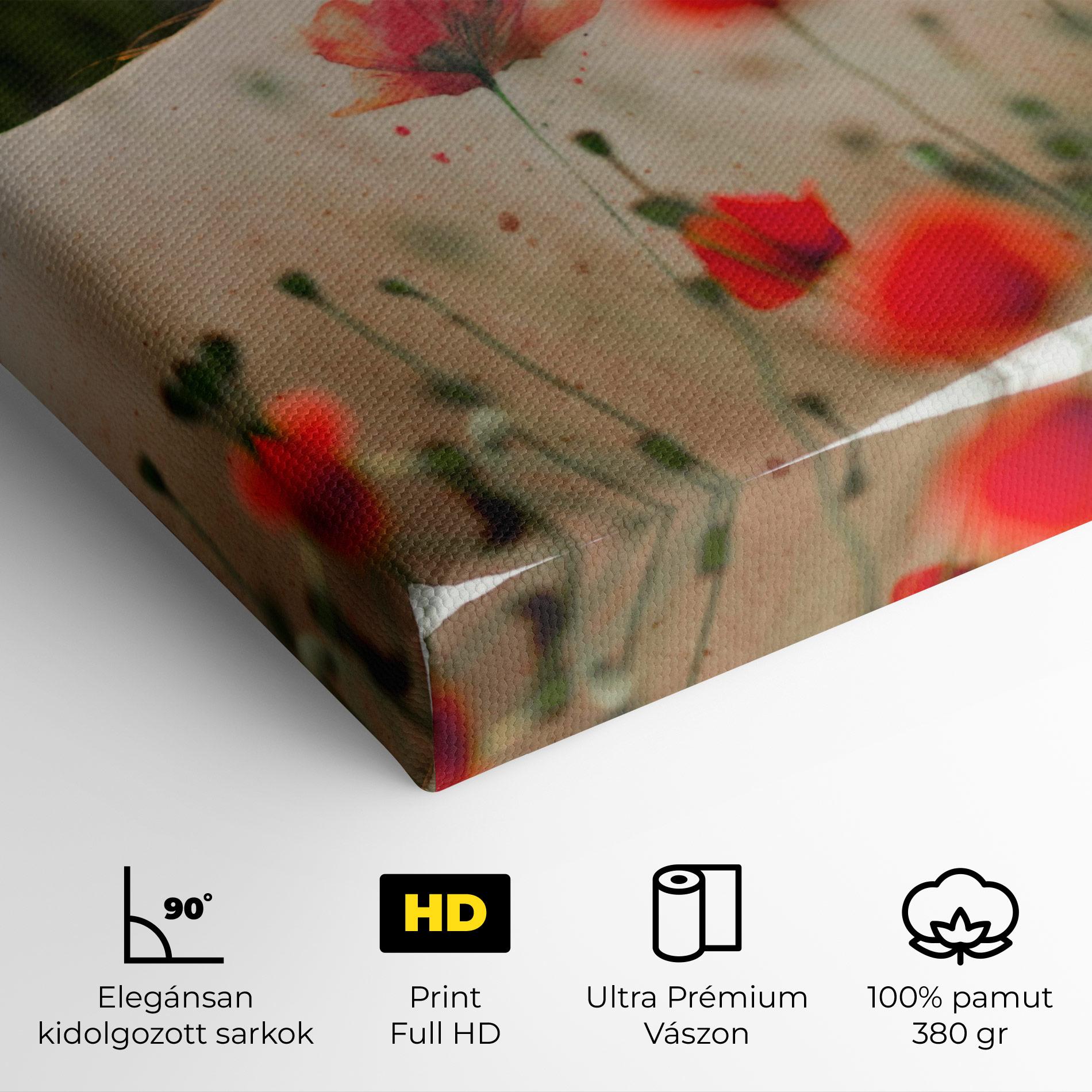 Vászonkép Poppy Tattoo mockup 4