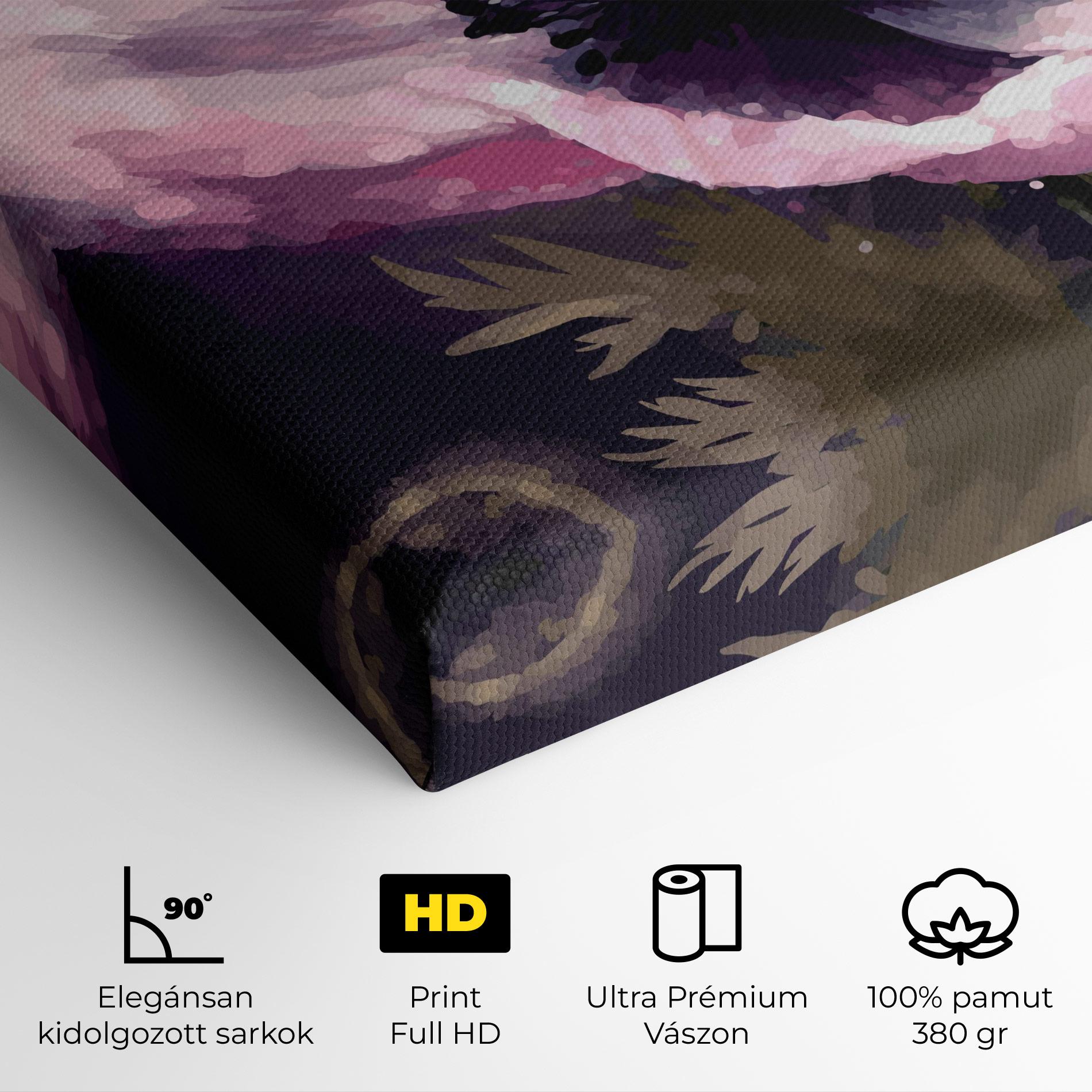 Vászonkép Pretty Pink Poppy mockup 4