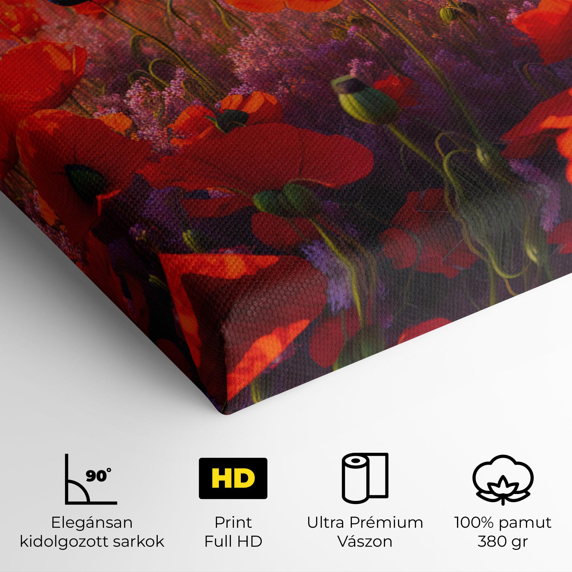 Vászonkép Wild Poppies mockup 4