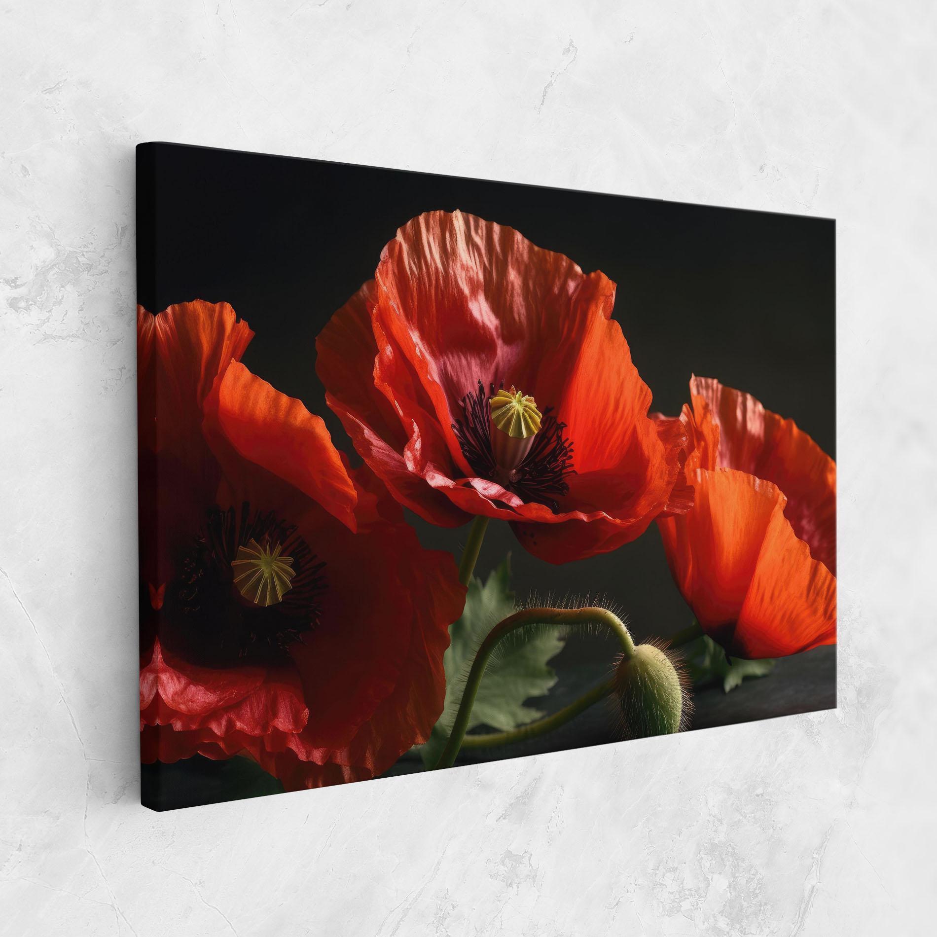 Vászonkép 3 Pretty Poppies mockup 1