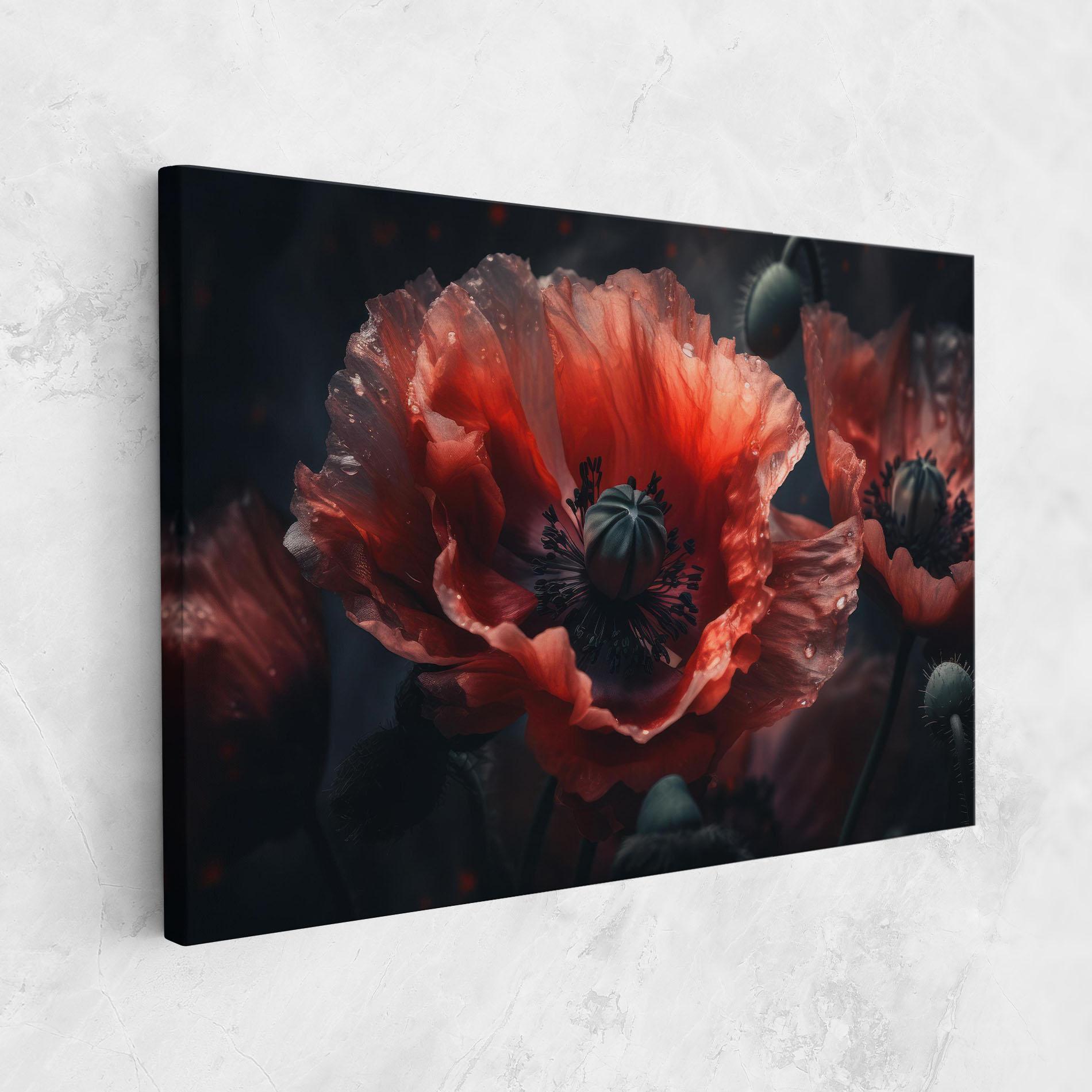 Vászonkép Dark Shade Poppy mockup 1
