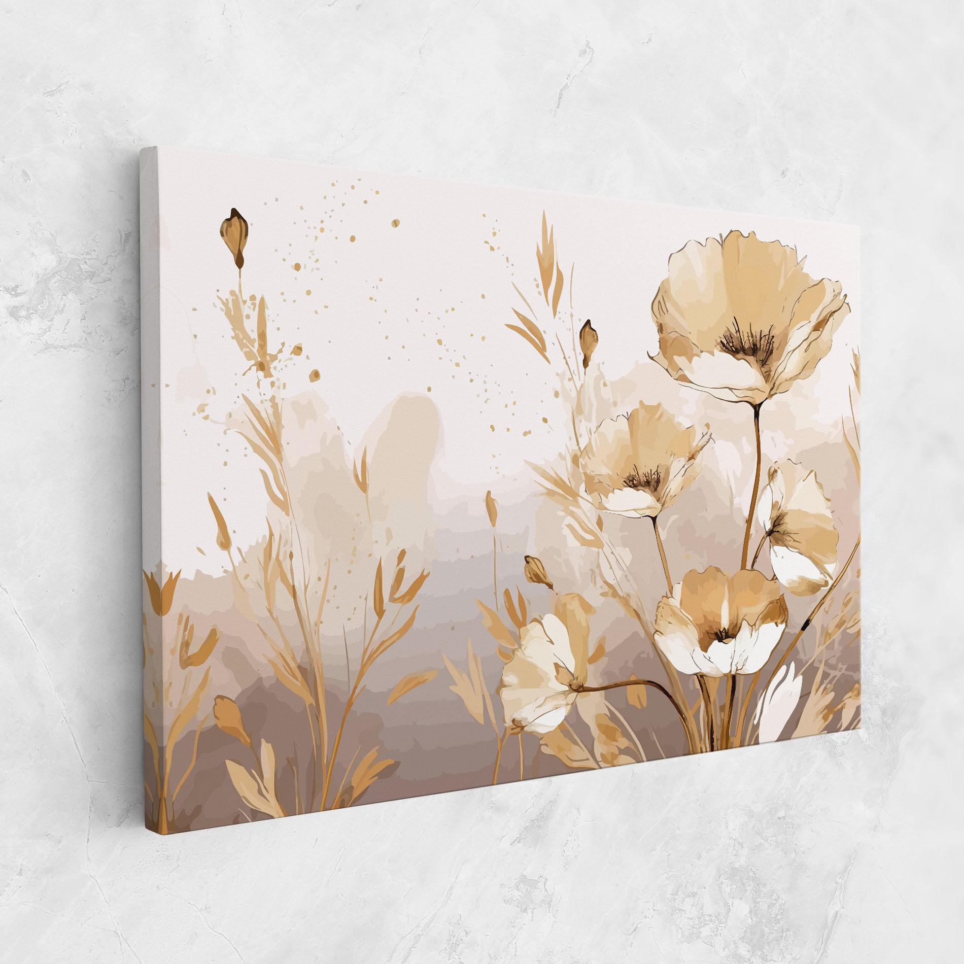 Vászonkép Gold Cream Poppy mockup 1