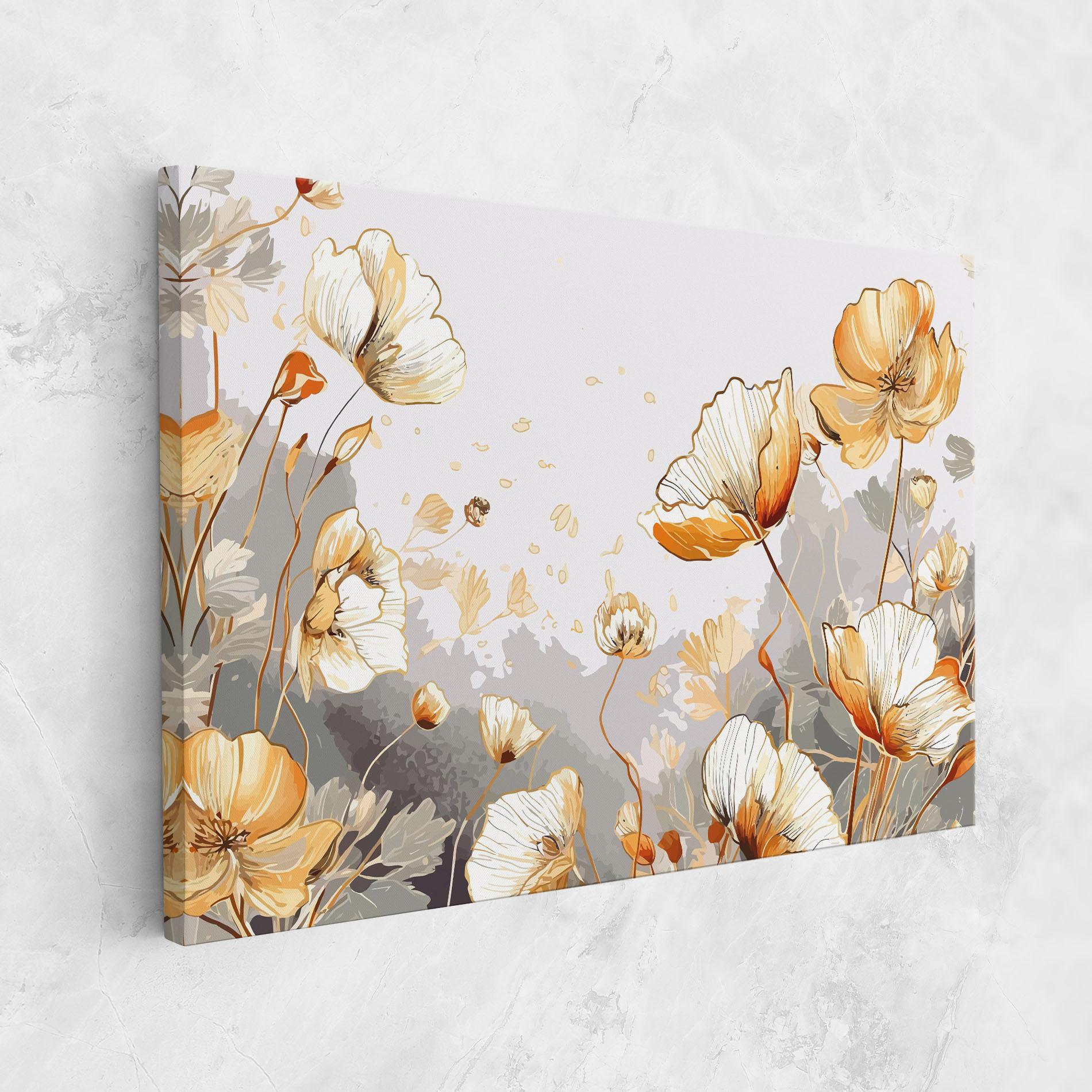 Vászonkép Gold Poppies mockup 1