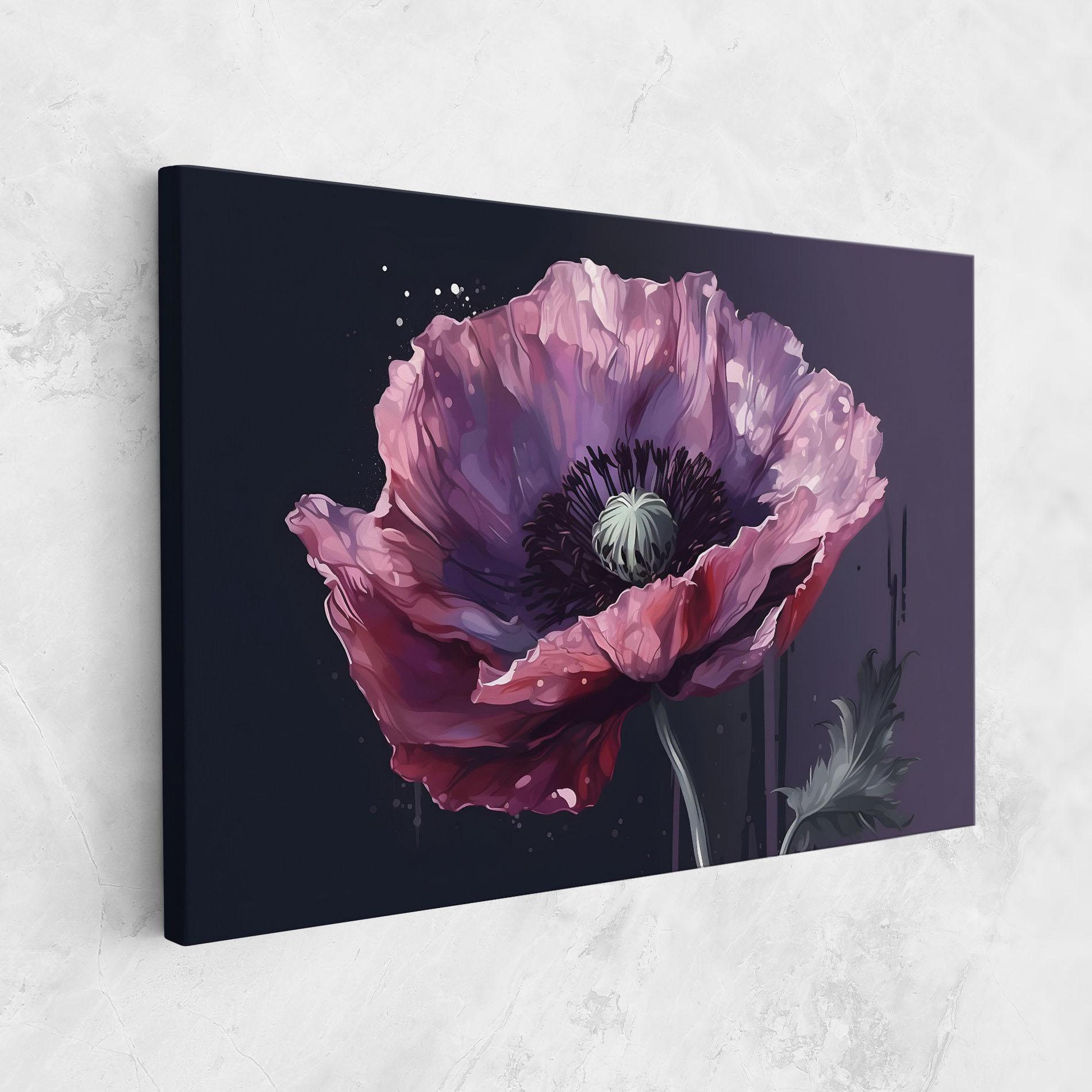 Vászonkép Light Purple Poppy mockup 1