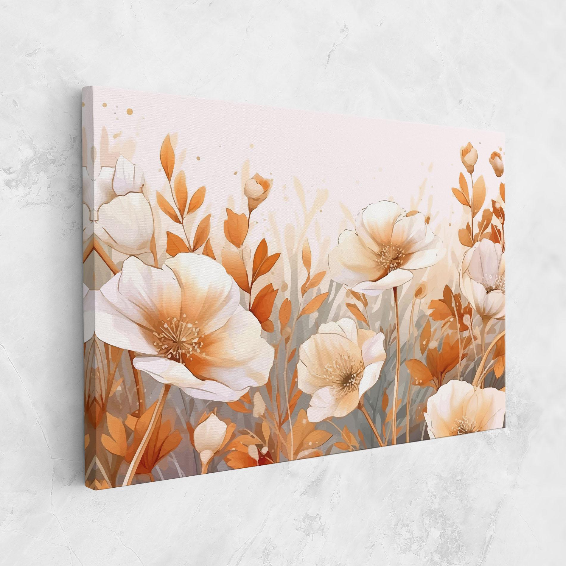 Vászonkép Orange Cream Poppy mockup 1