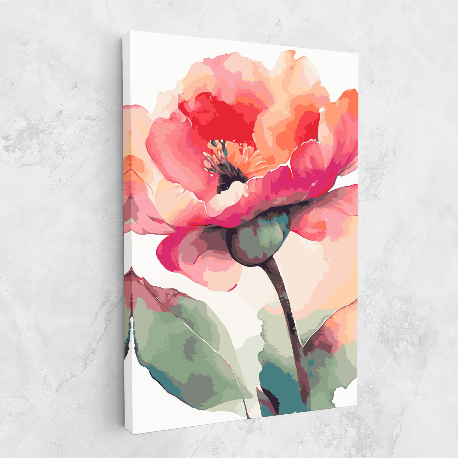 Vászonkép Pastel Poppy mockup 1