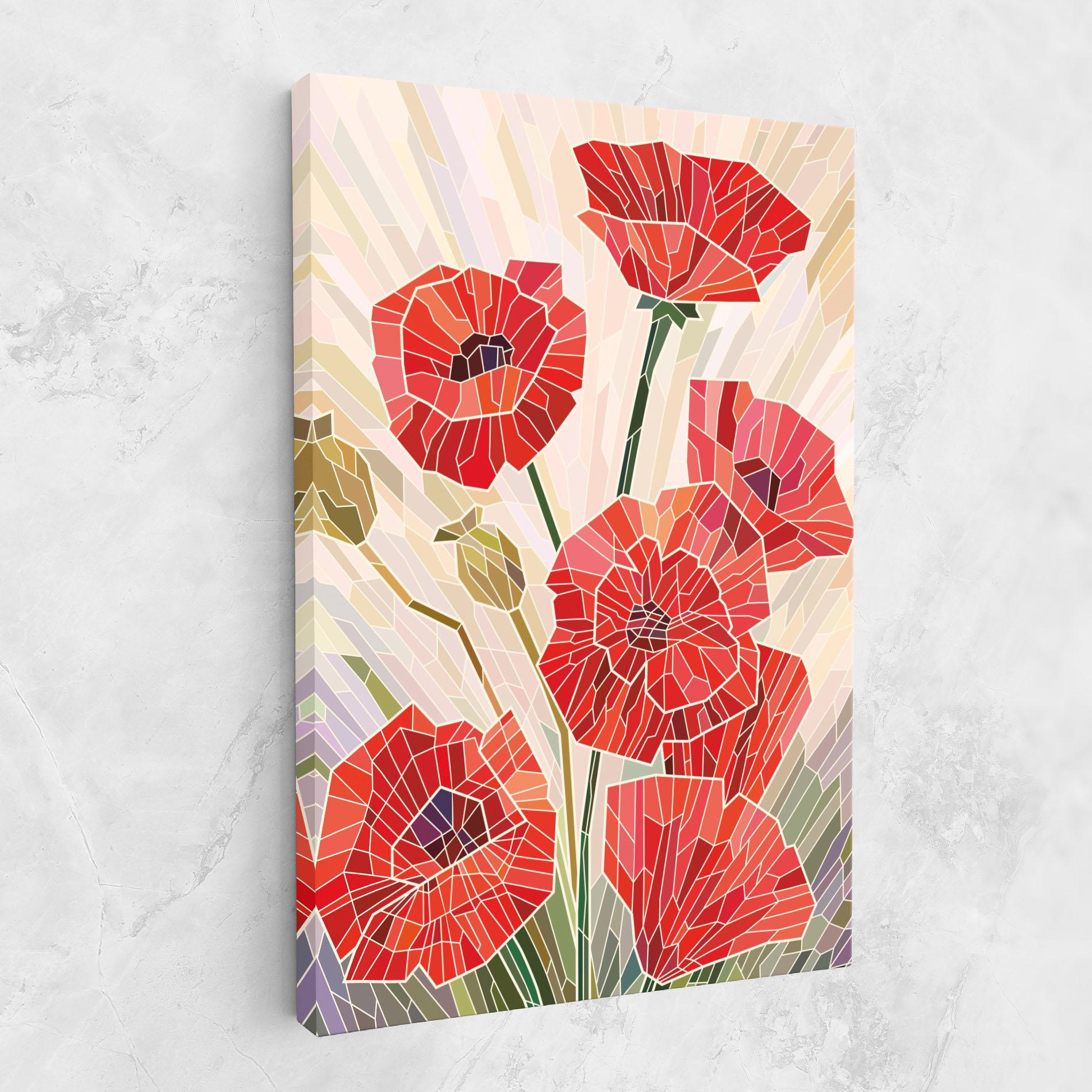 Vászonkép Poppy Glass mockup 1