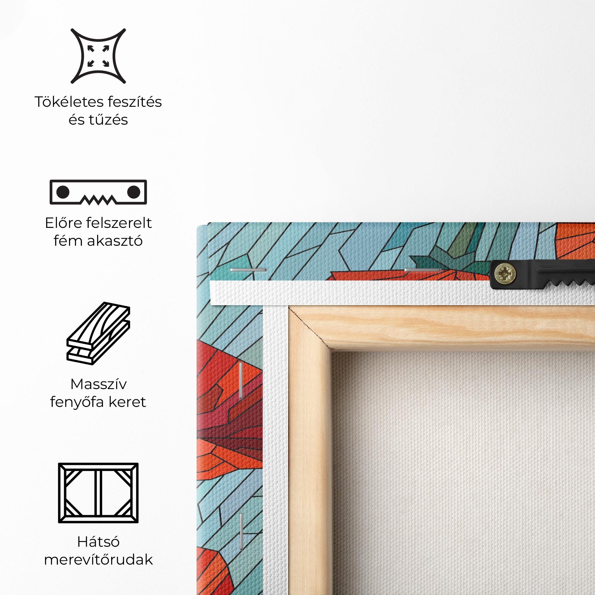 Vászonkép Blue Glass Poppy mockup 5