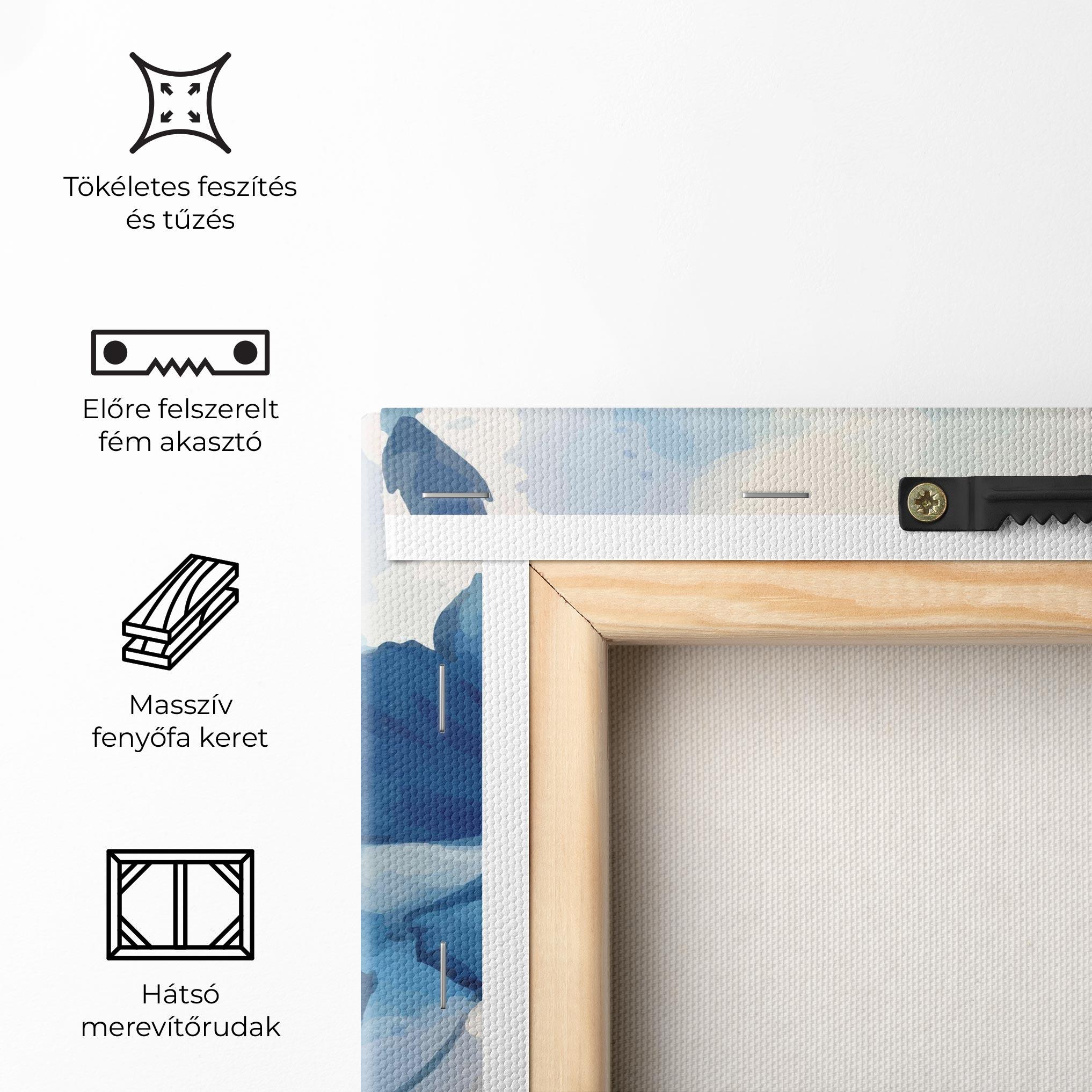 Vászonkép Blue Poppies mockup 5