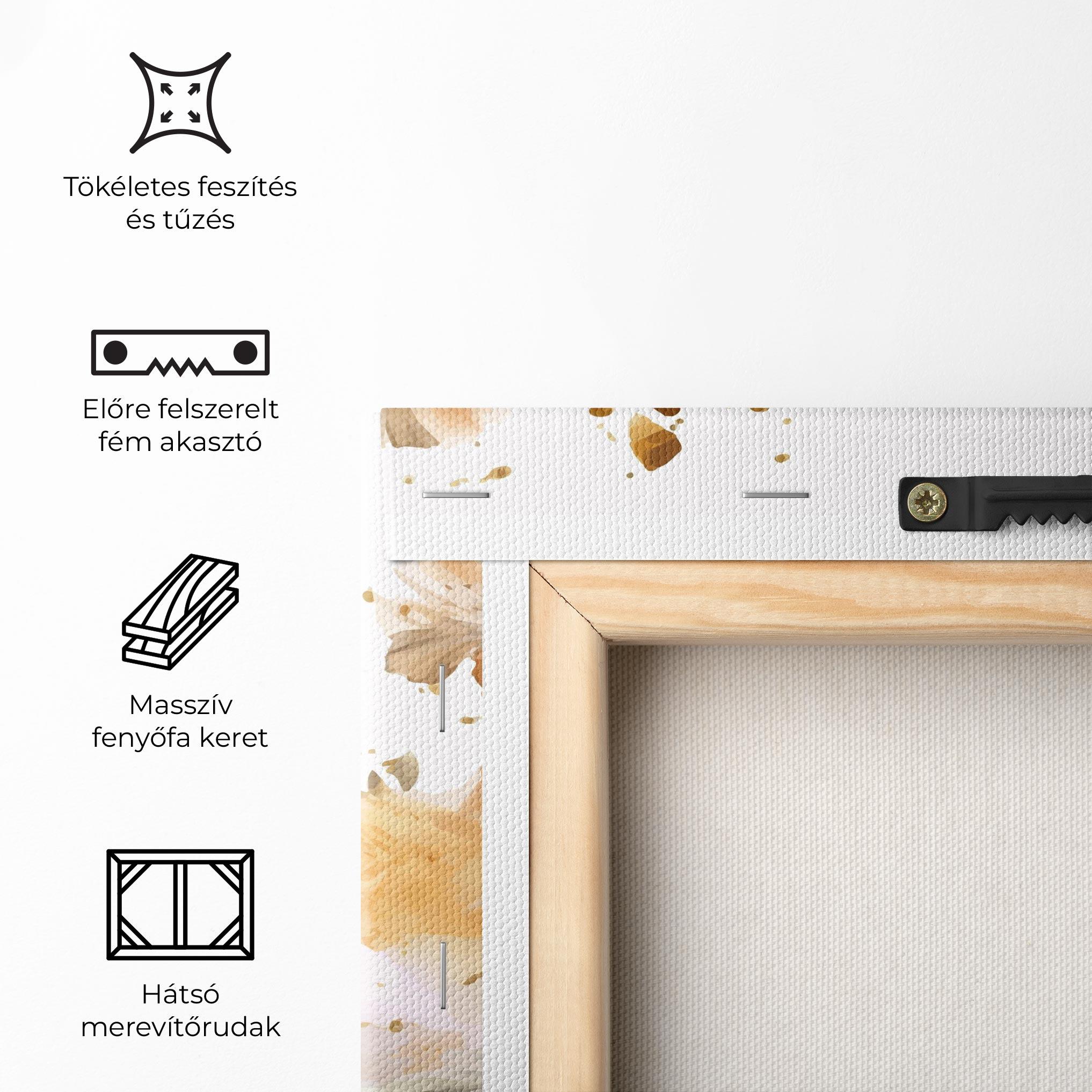 Vászonkép Gold Orange Poppy mockup 5