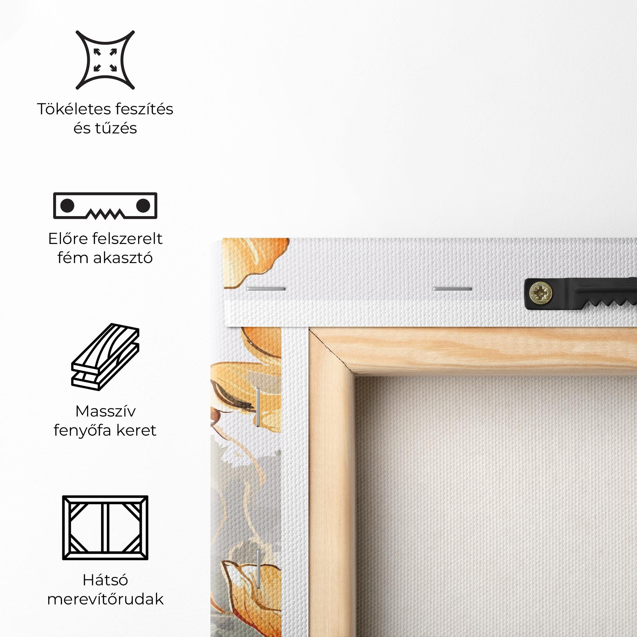 Vászonkép Gold Poppies mockup 5