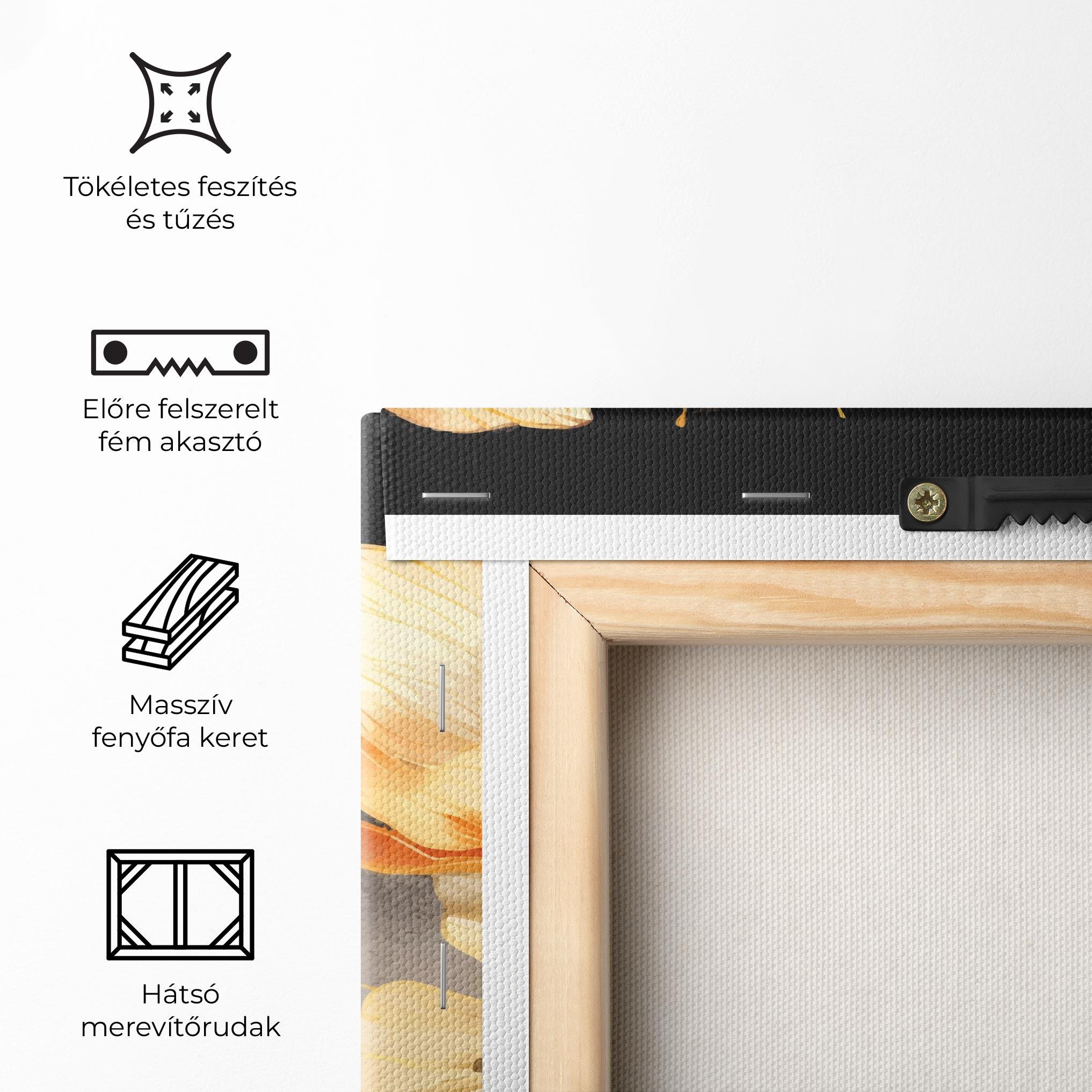 Vászonkép Gold Poppy Black mockup 5