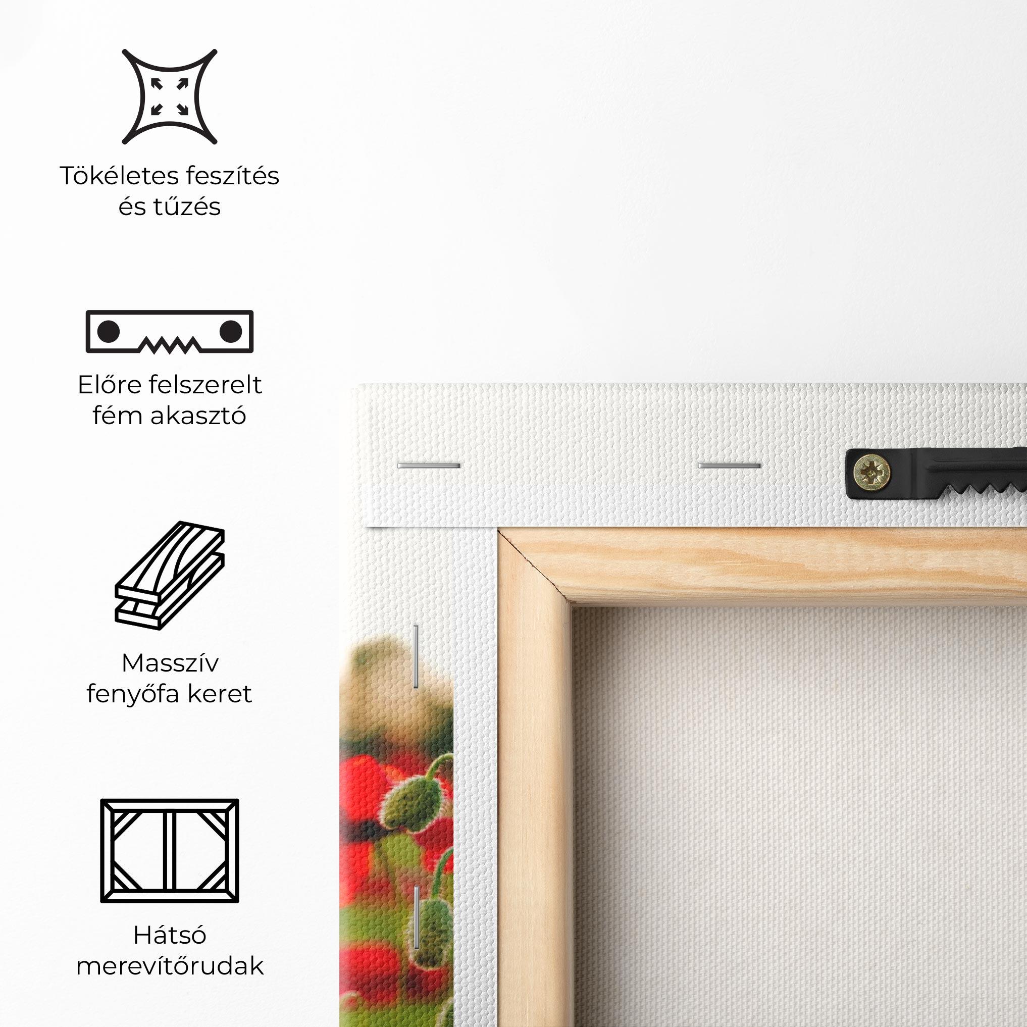 Vászonkép Poppies Field mockup 5