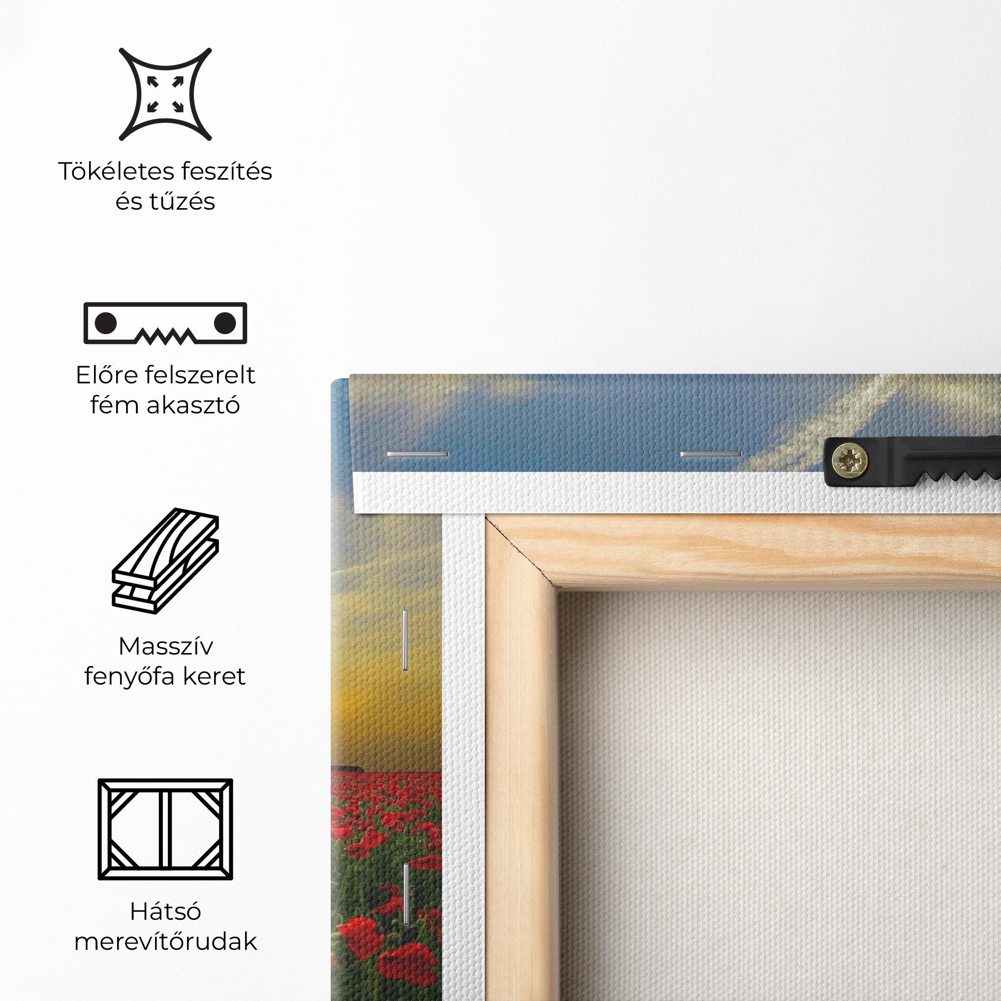 Vászonkép Poppies Sunset mockup 5