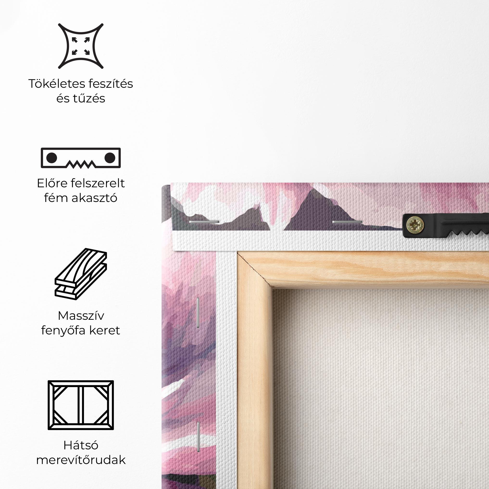 Vászonkép Pretty Pink Poppy mockup 5