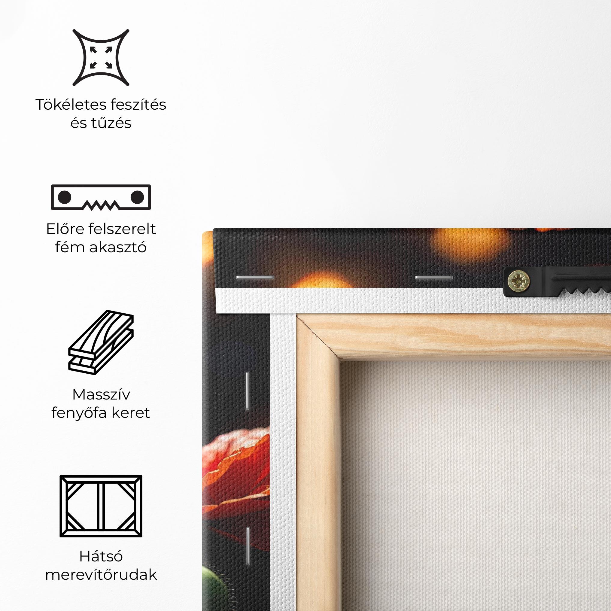 Vászonkép Red Poppy Close Up mockup 5