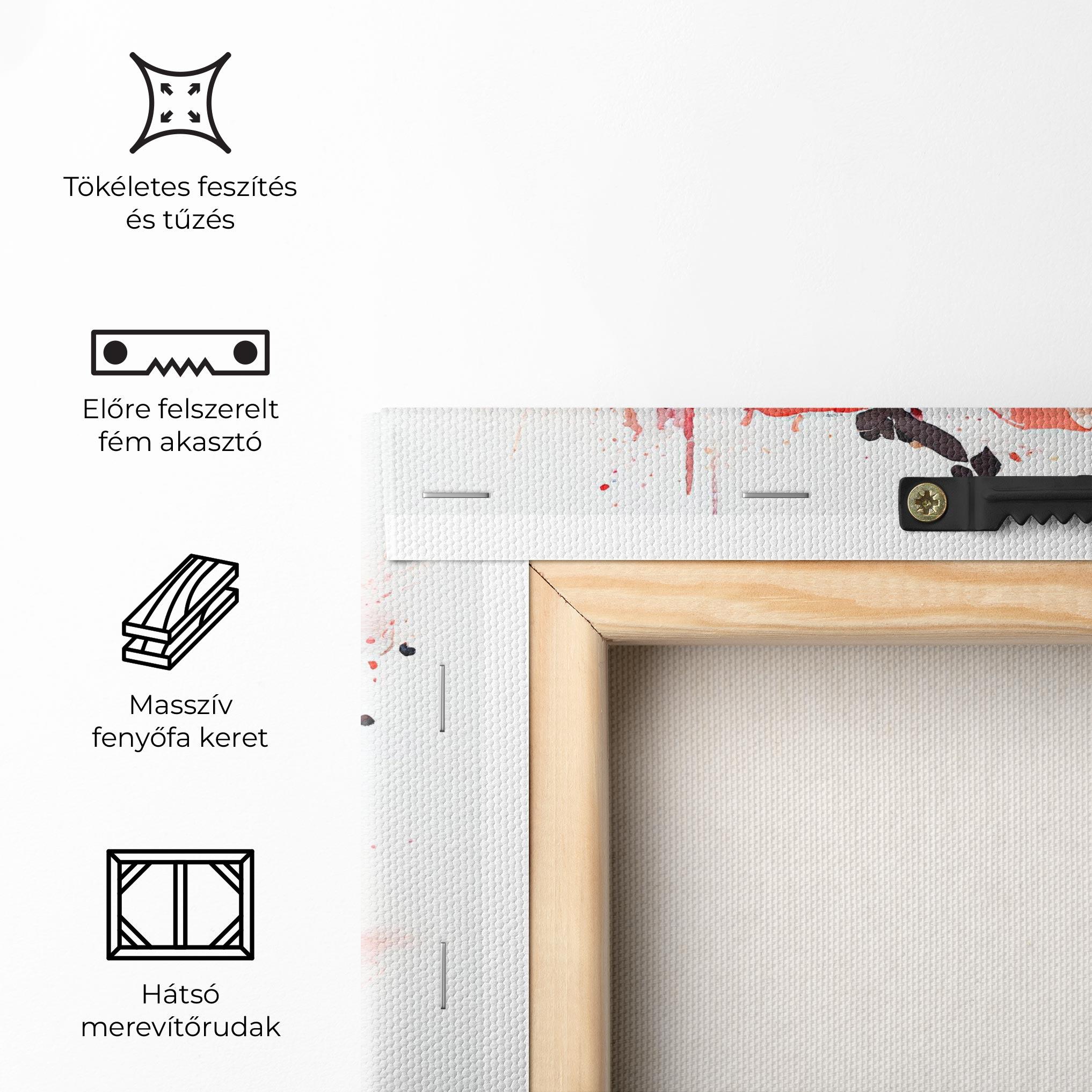 Vászonkép Watercolor Poppy mockup 5