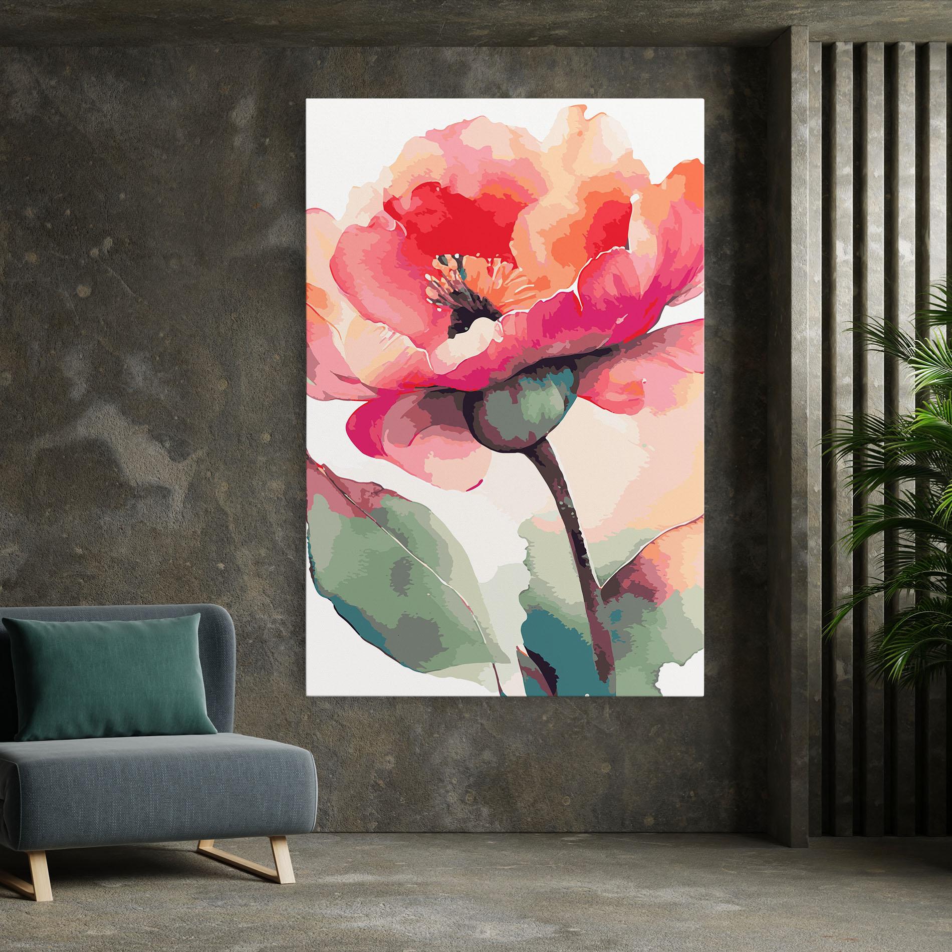 Vászonkép Pastel Poppy mockup 7