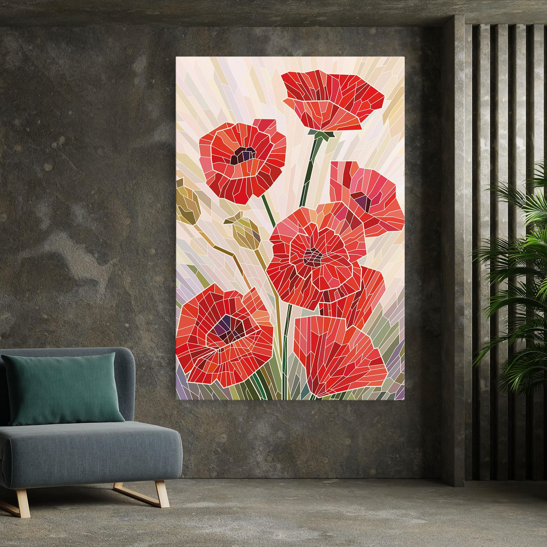 Vászonkép Poppy Glass mockup 7
