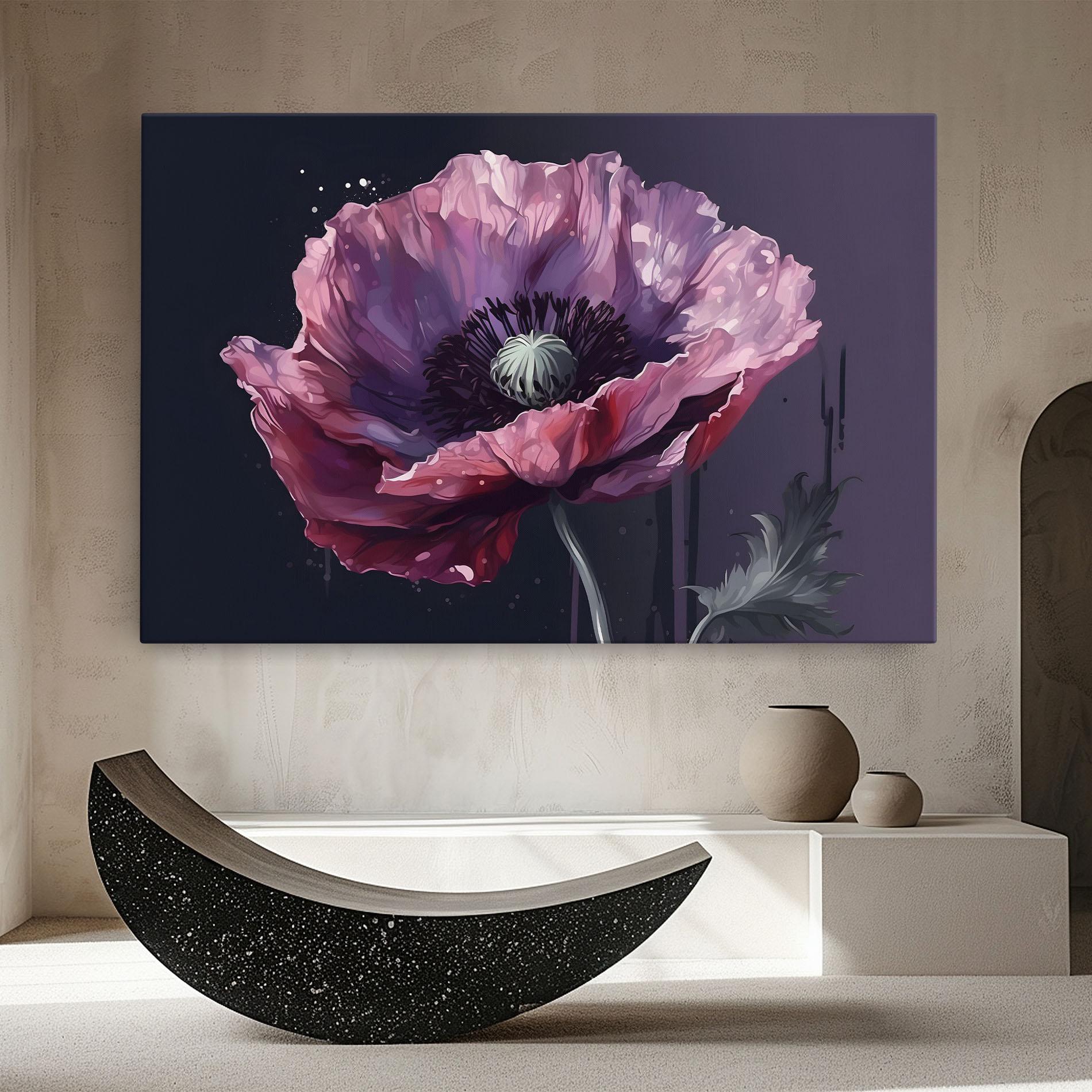 Vászonkép Light Purple Poppy mockup 8