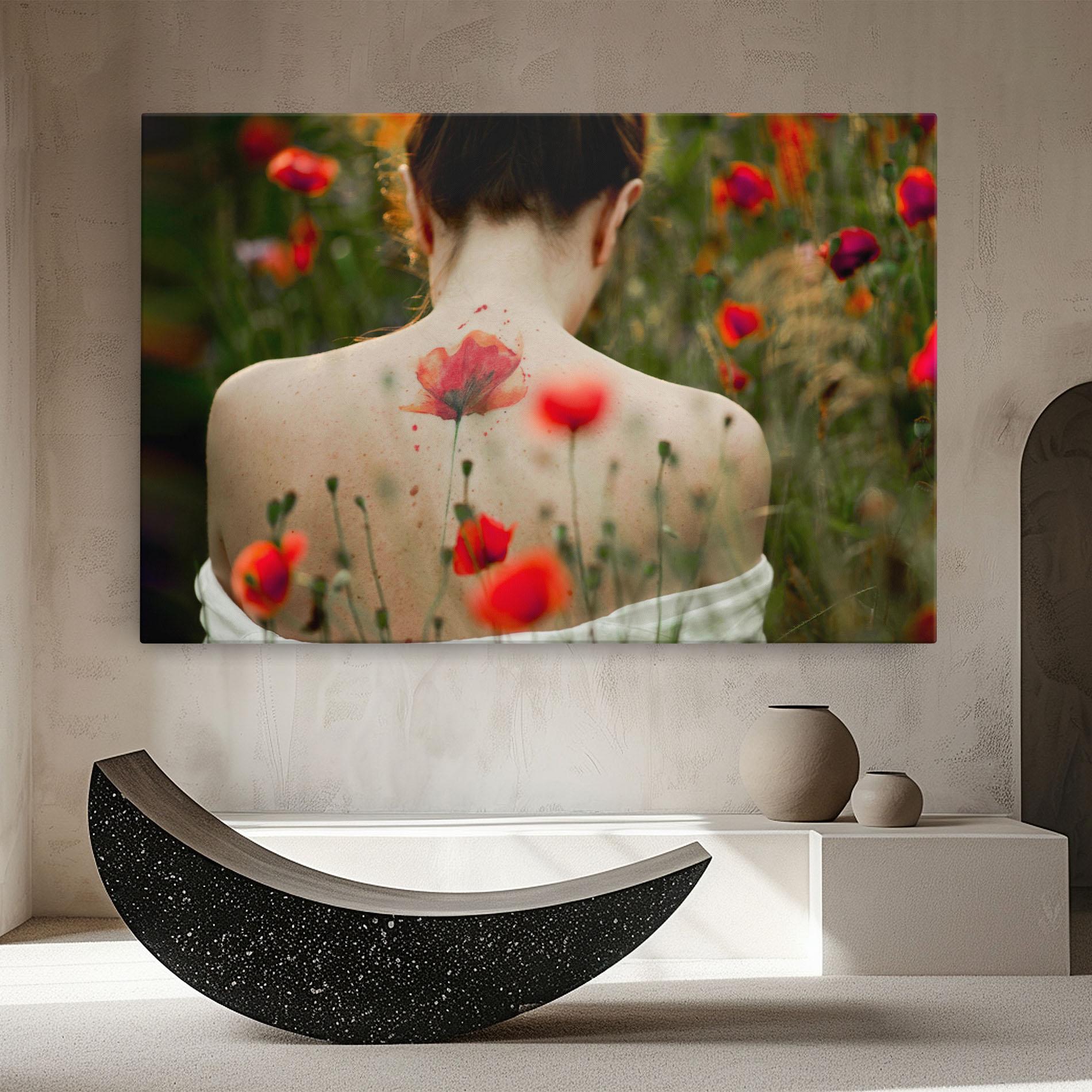 Vászonkép Poppy Tattoo mockup 8