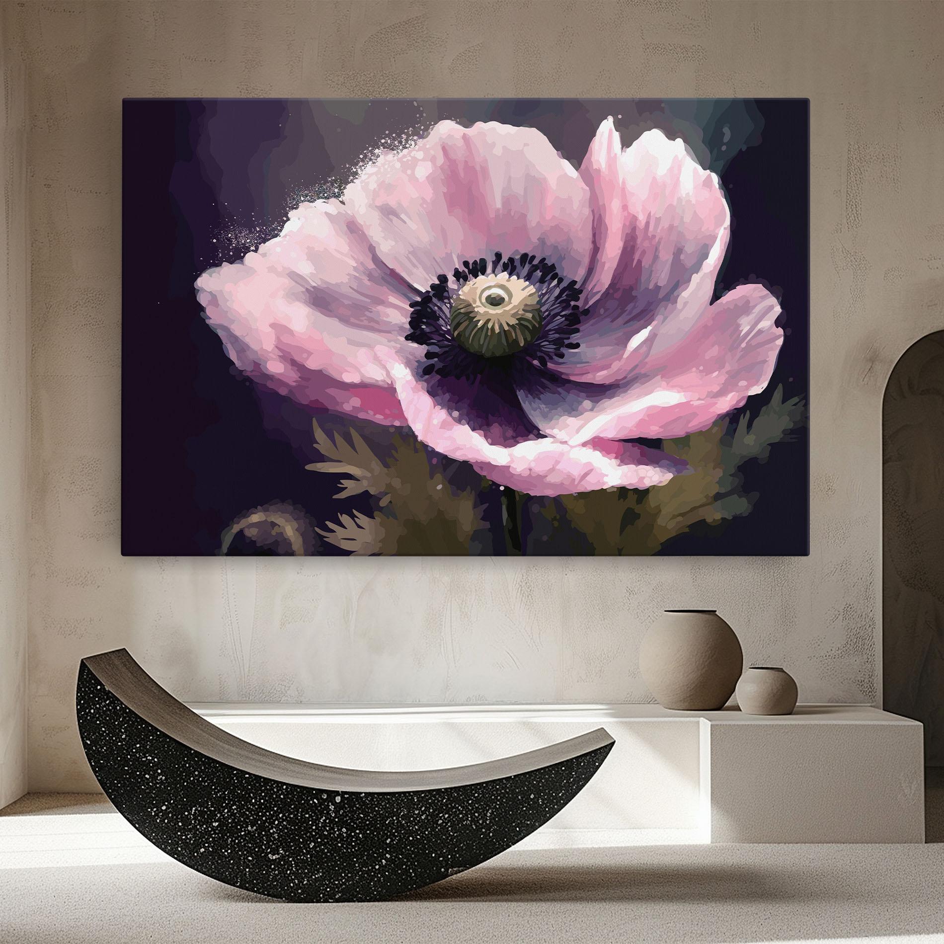 Vászonkép Pretty Pink Poppy mockup 8