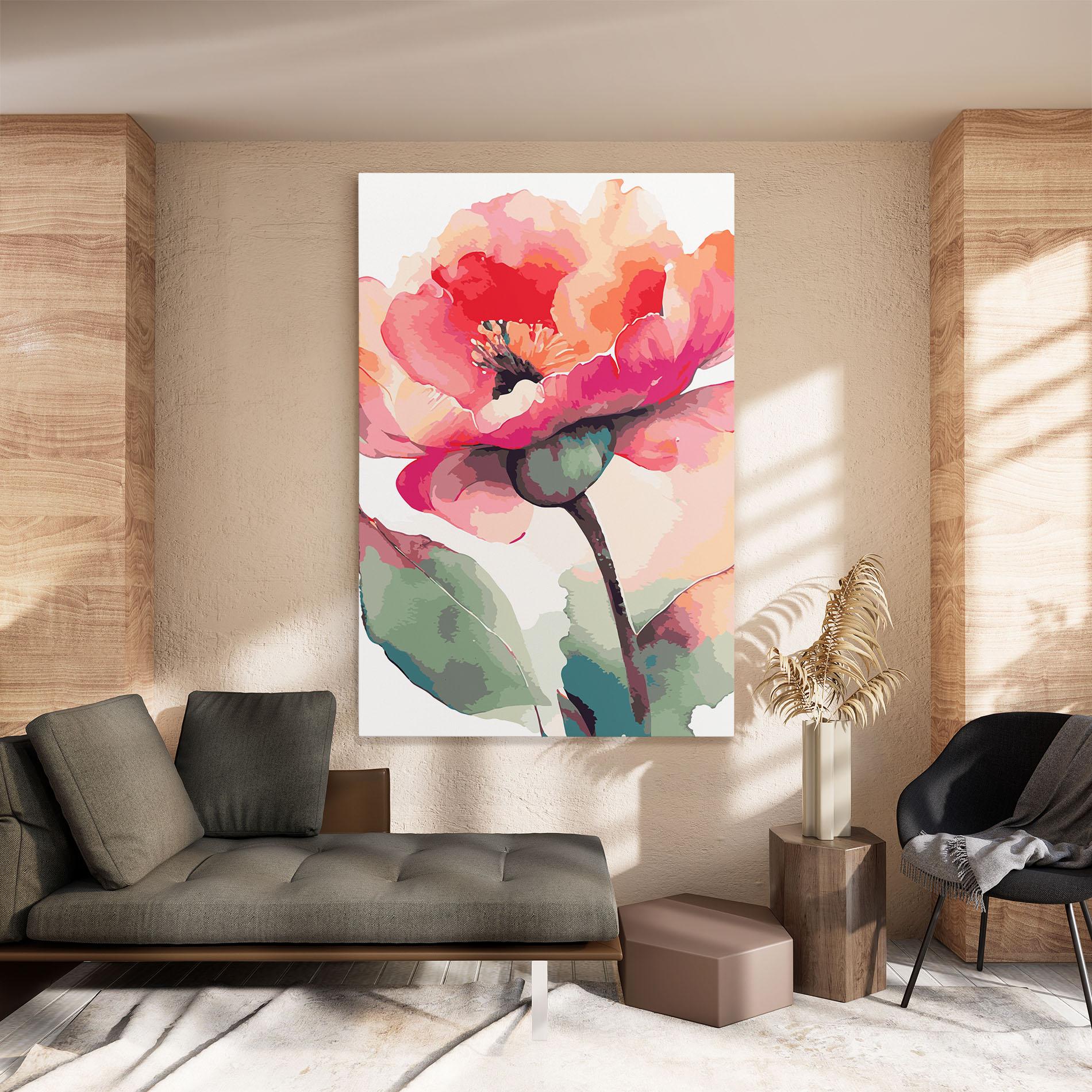 Vászonkép Pastel Poppy mockup 8