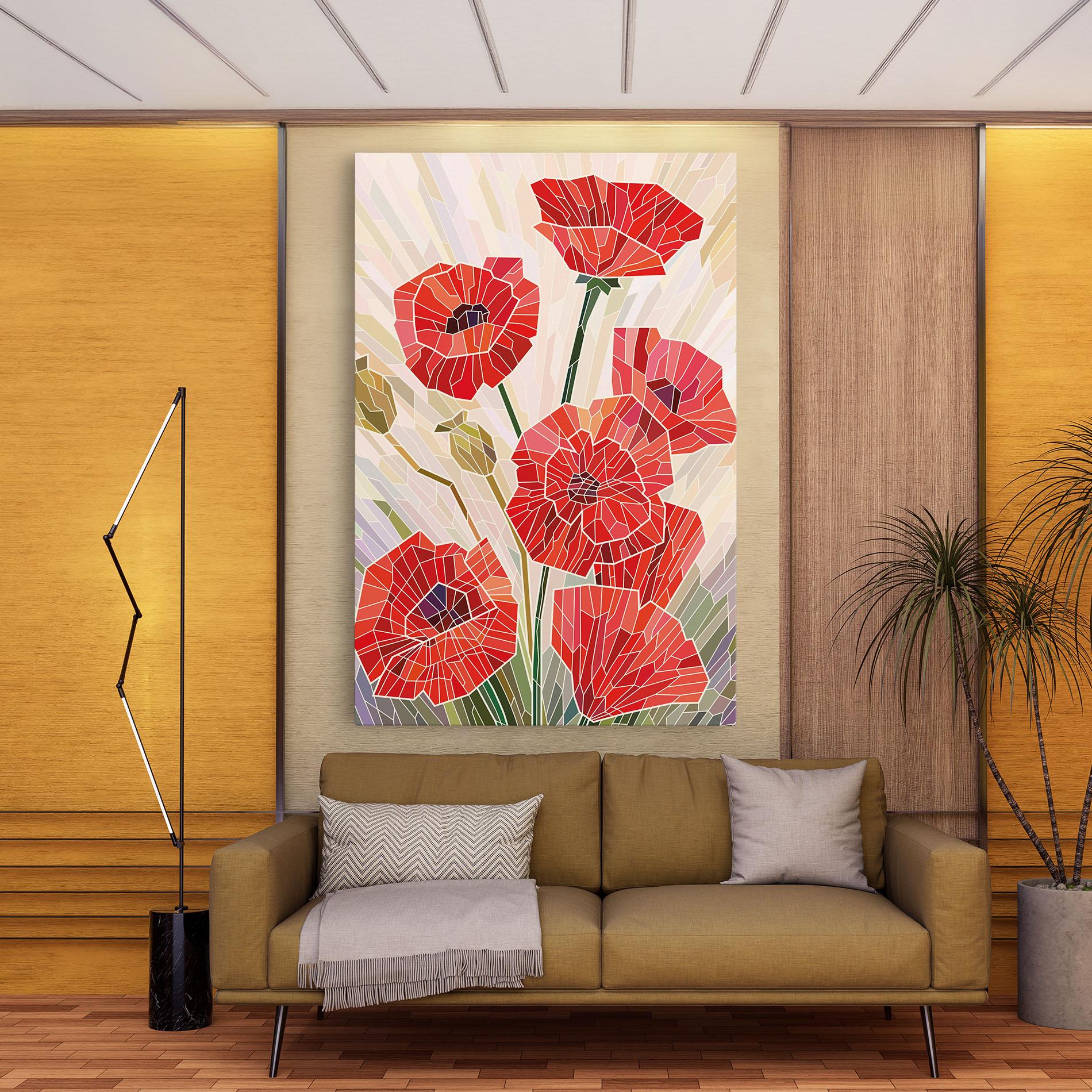 Vászonkép Poppy Glass mockup 9