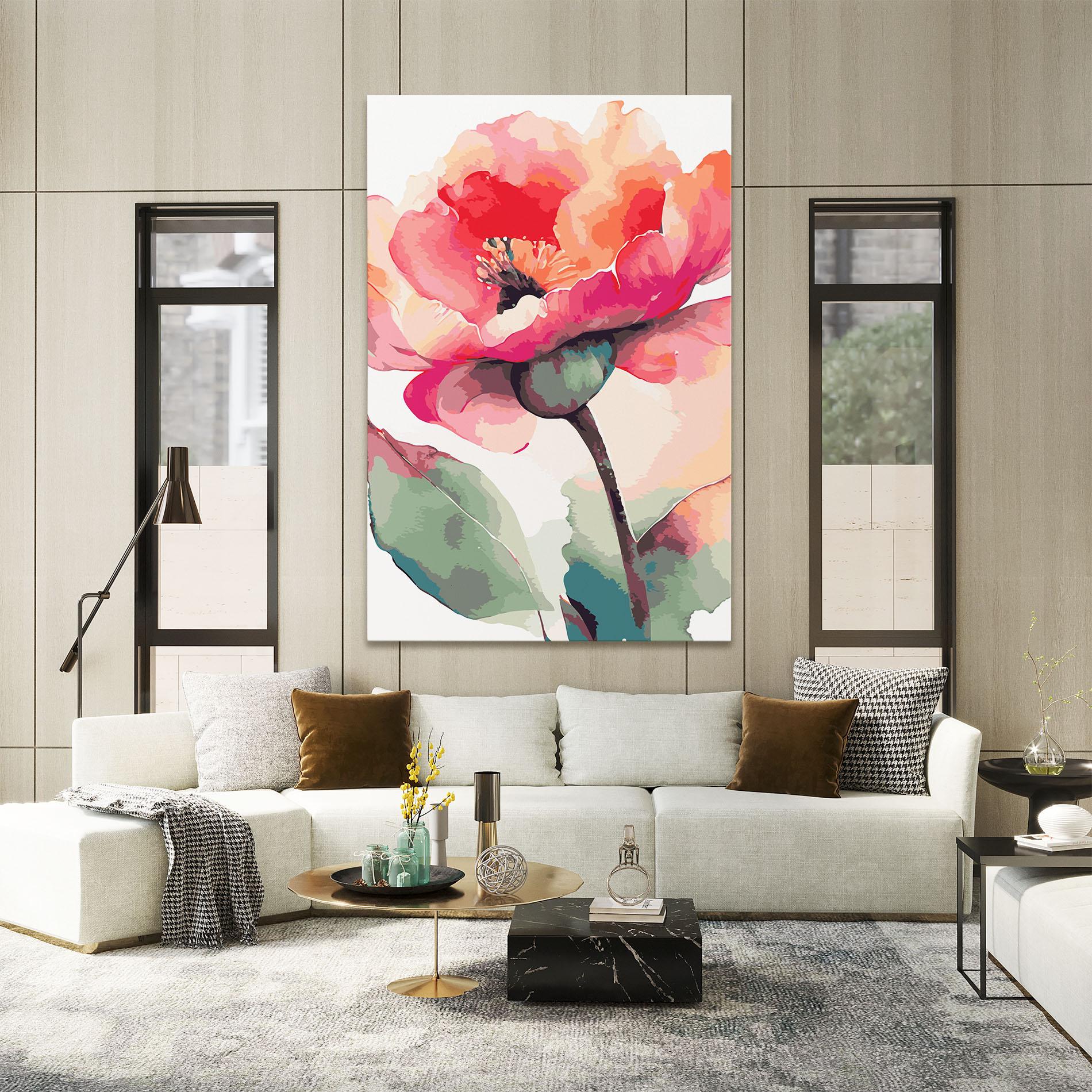 Vászonkép Pastel Poppy mockup 2