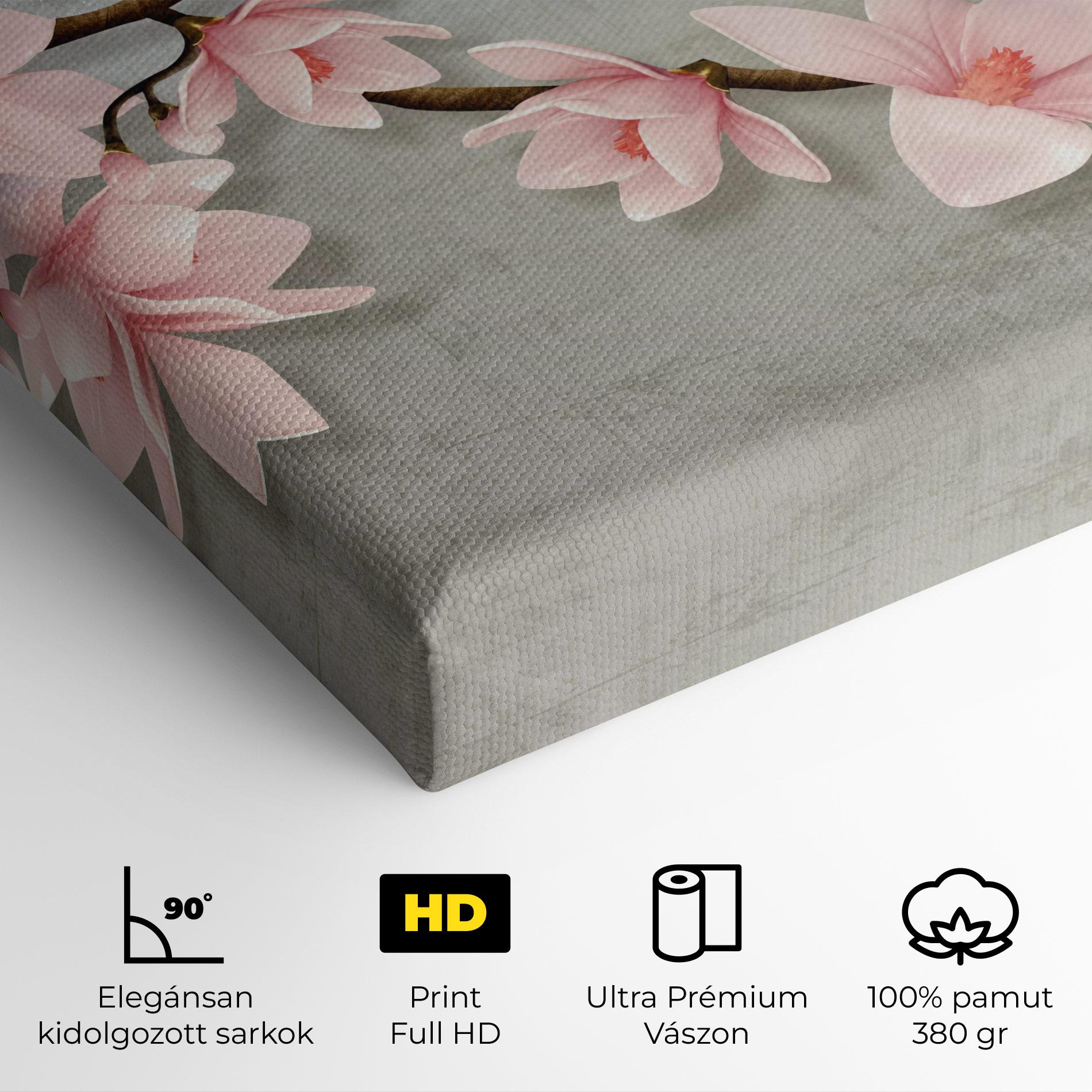 Vászonkép Pink Magnolia mockup 4