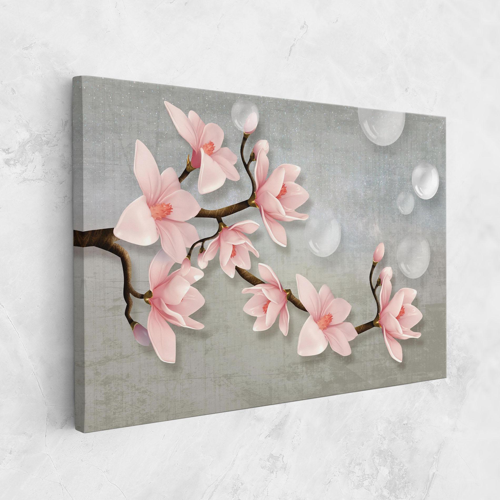 Vászonkép Pink Magnolia mockup 1