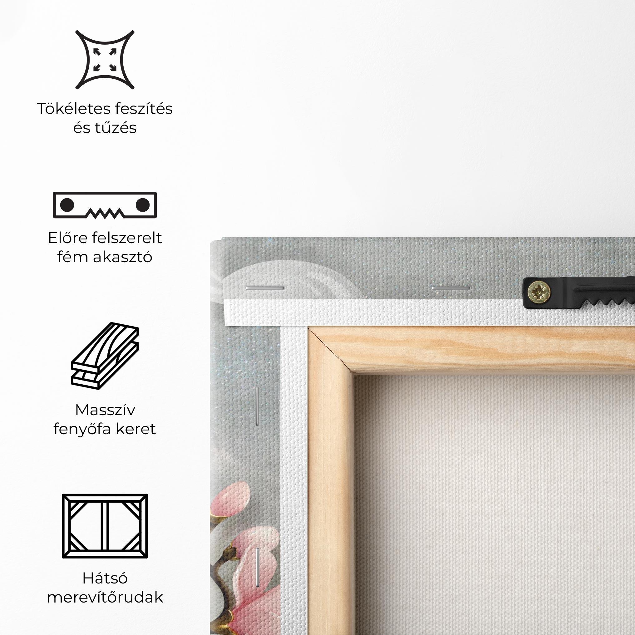 Vászonkép Pink Magnolia mockup 5