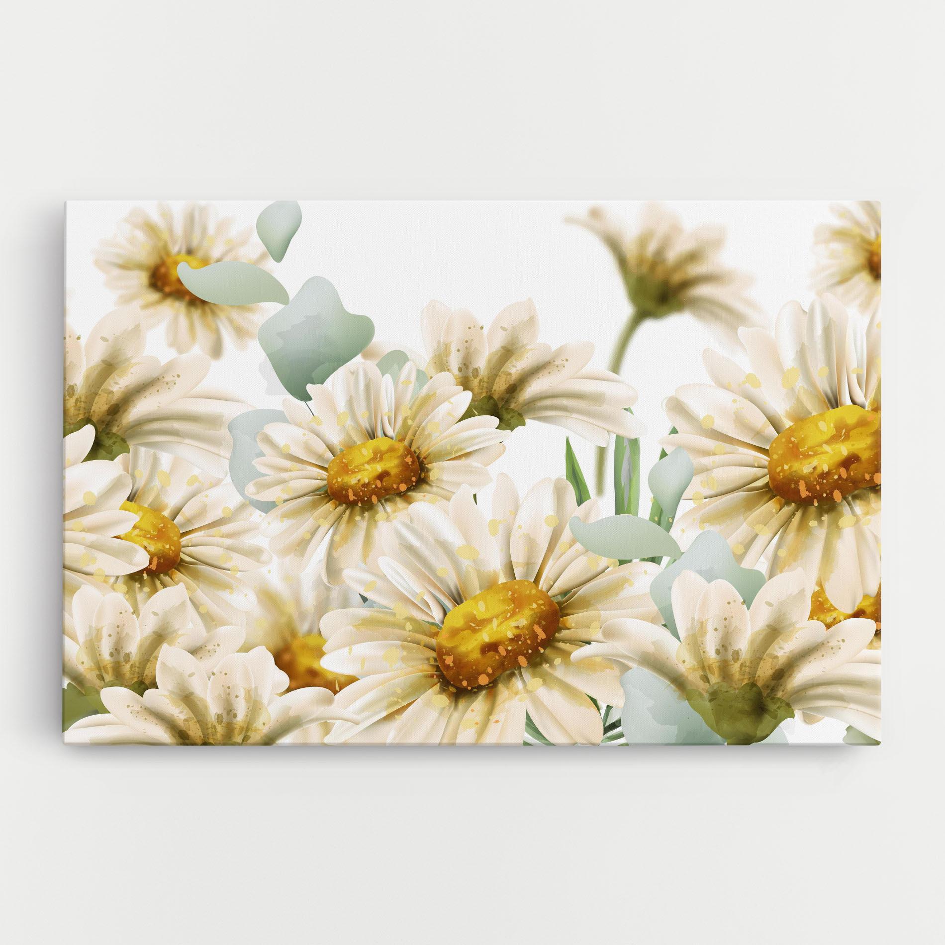 Vászonkép Beautiful Daisy Art mockup 0