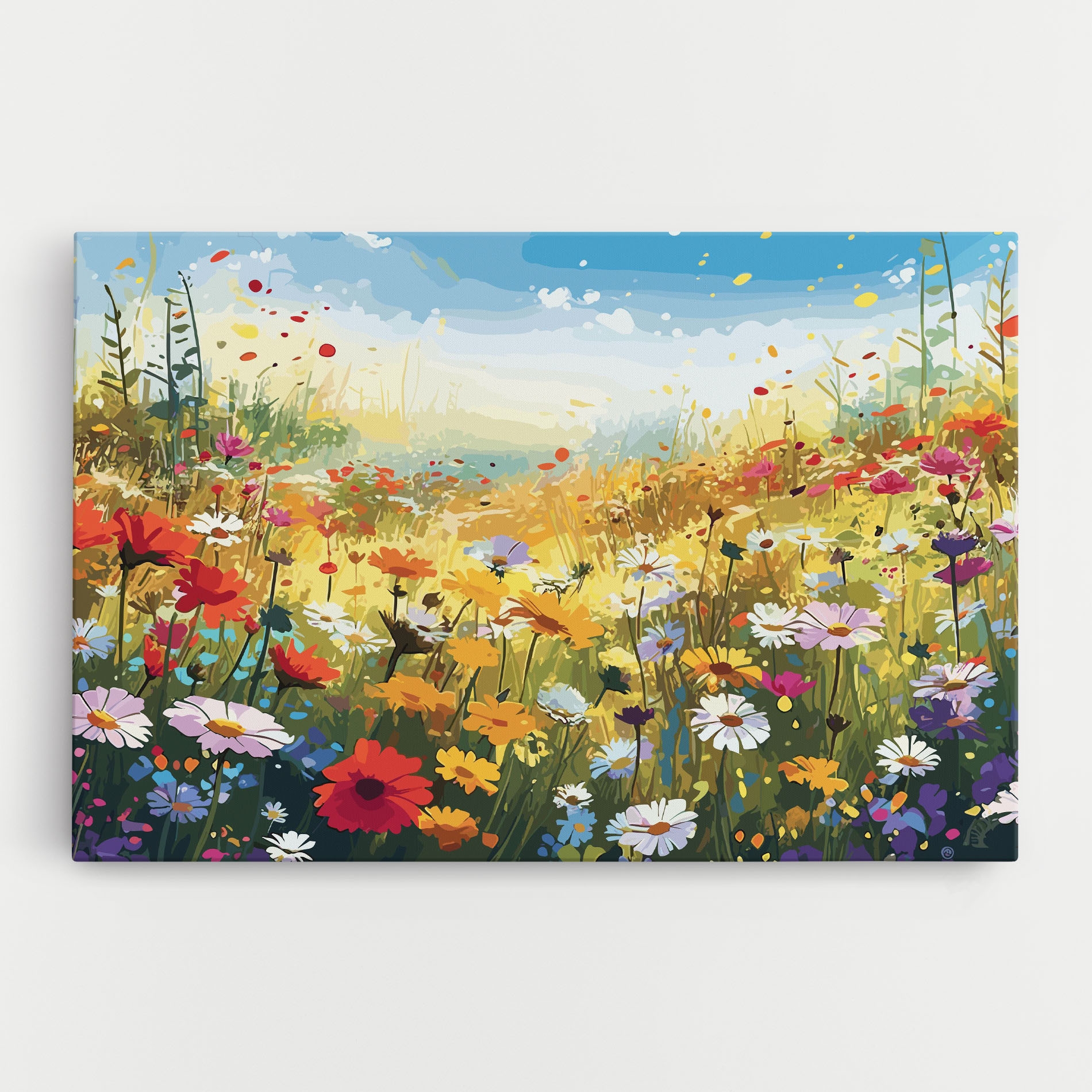 Vászonkép Colorful Daisy Mix
