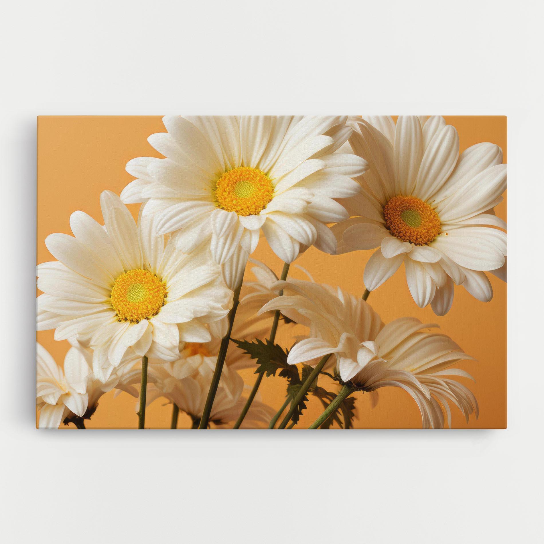Vászonkép Daisy On Orange mockup 0