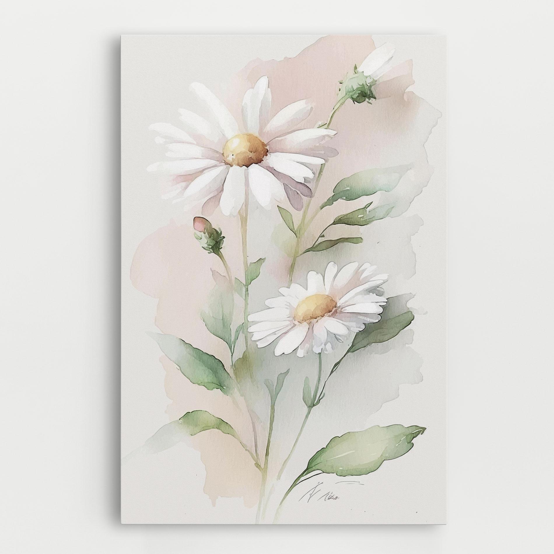 Vászonkép Painted Pretty Daisy mockup 0