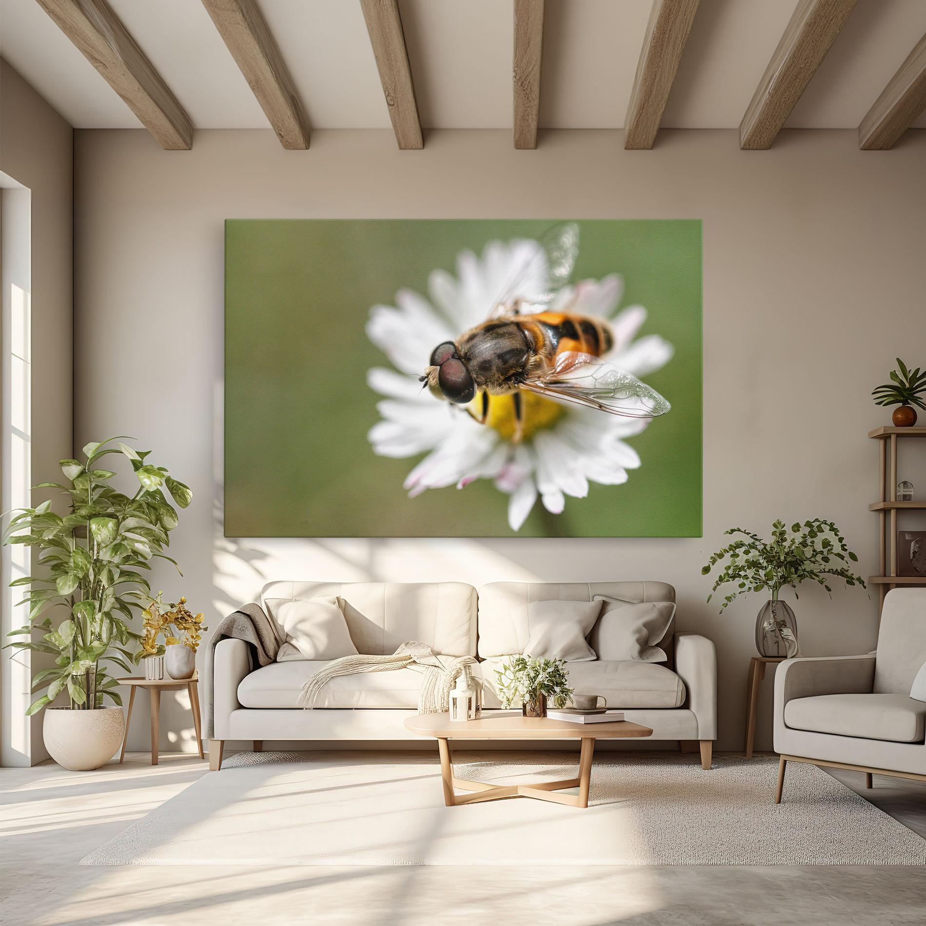 Vászonkép Bee On Small Daisy mockup 6