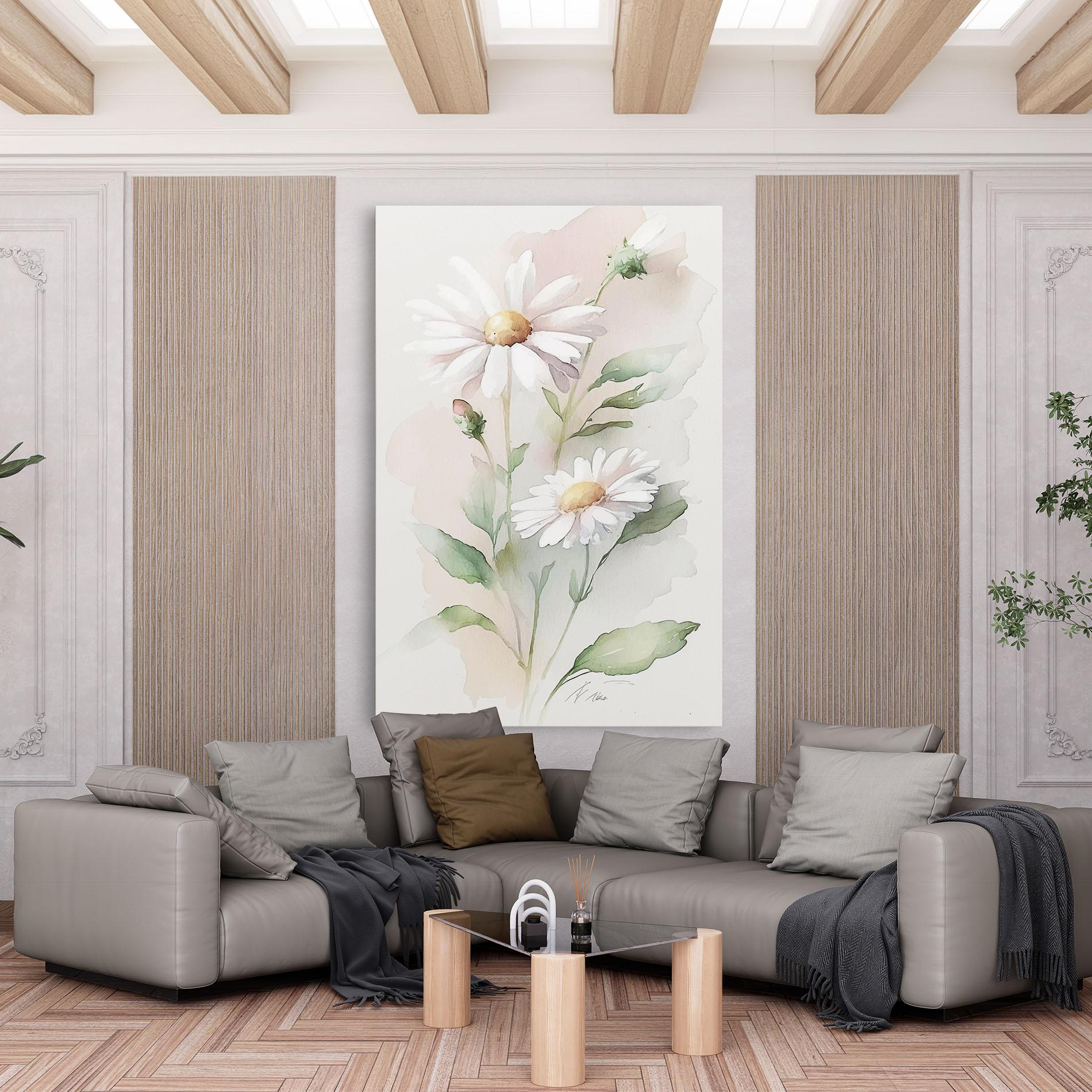 Vászonkép Painted Pretty Daisy mockup 6
