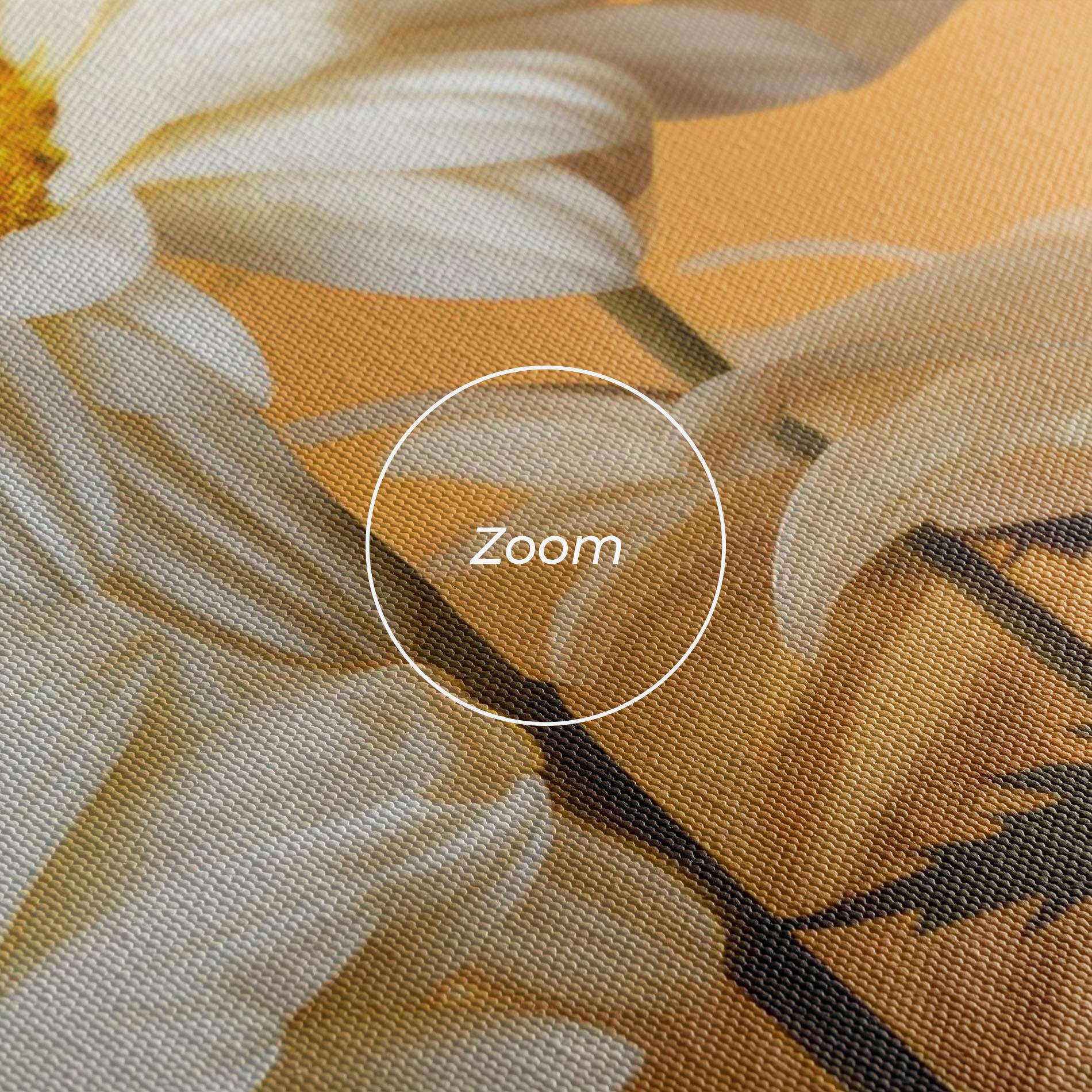 Vászonkép Daisy On Orange mockup 3