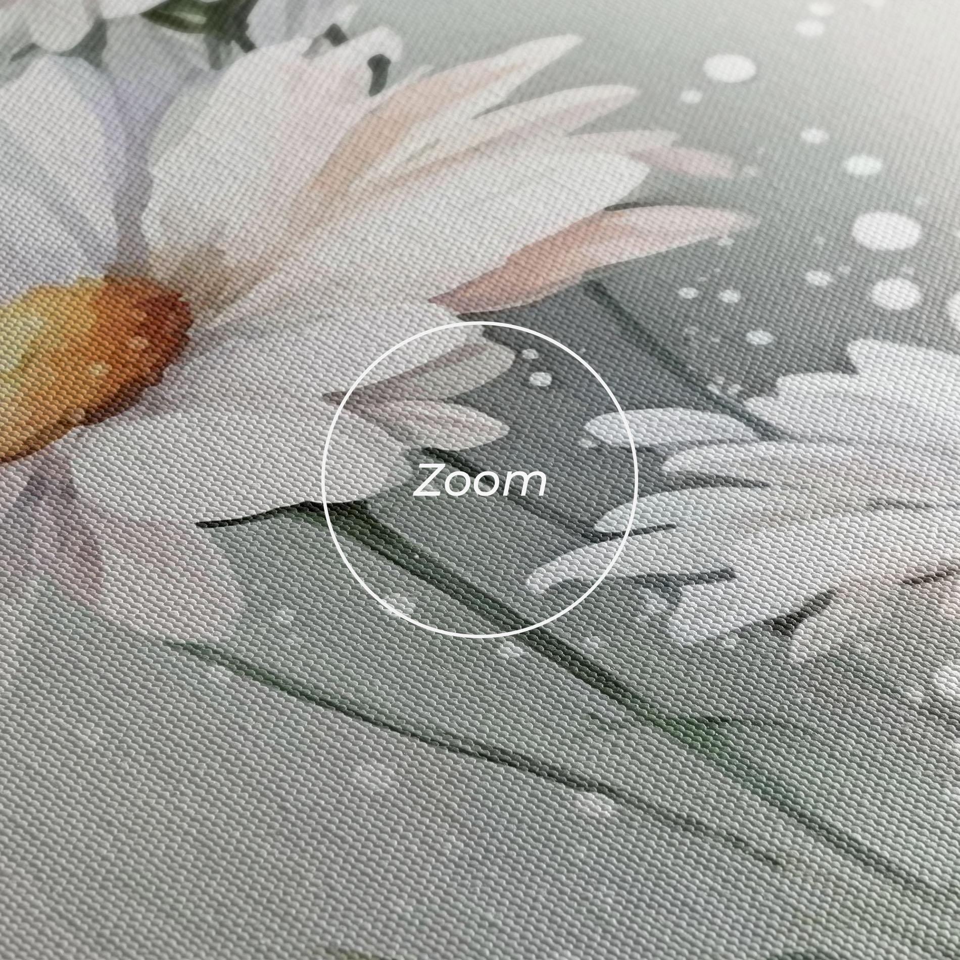 Vászonkép Dreamy White Daisy mockup 3