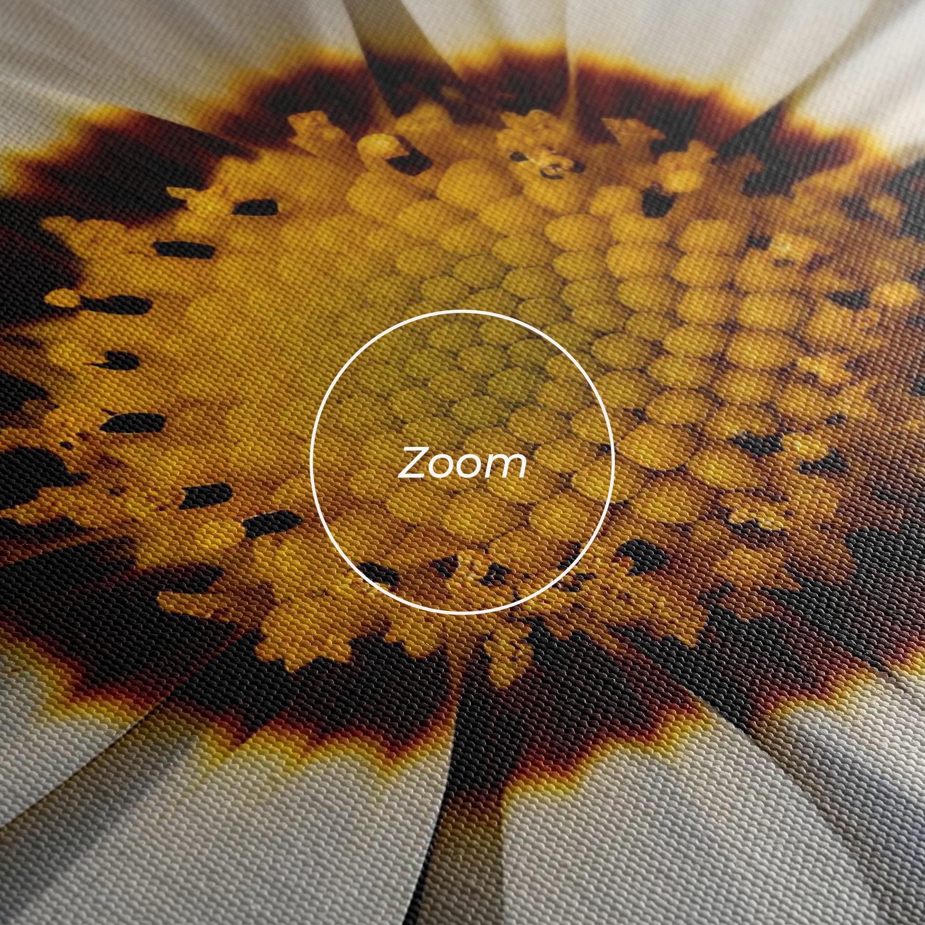 Vászonkép White Brown Daisy mockup 3