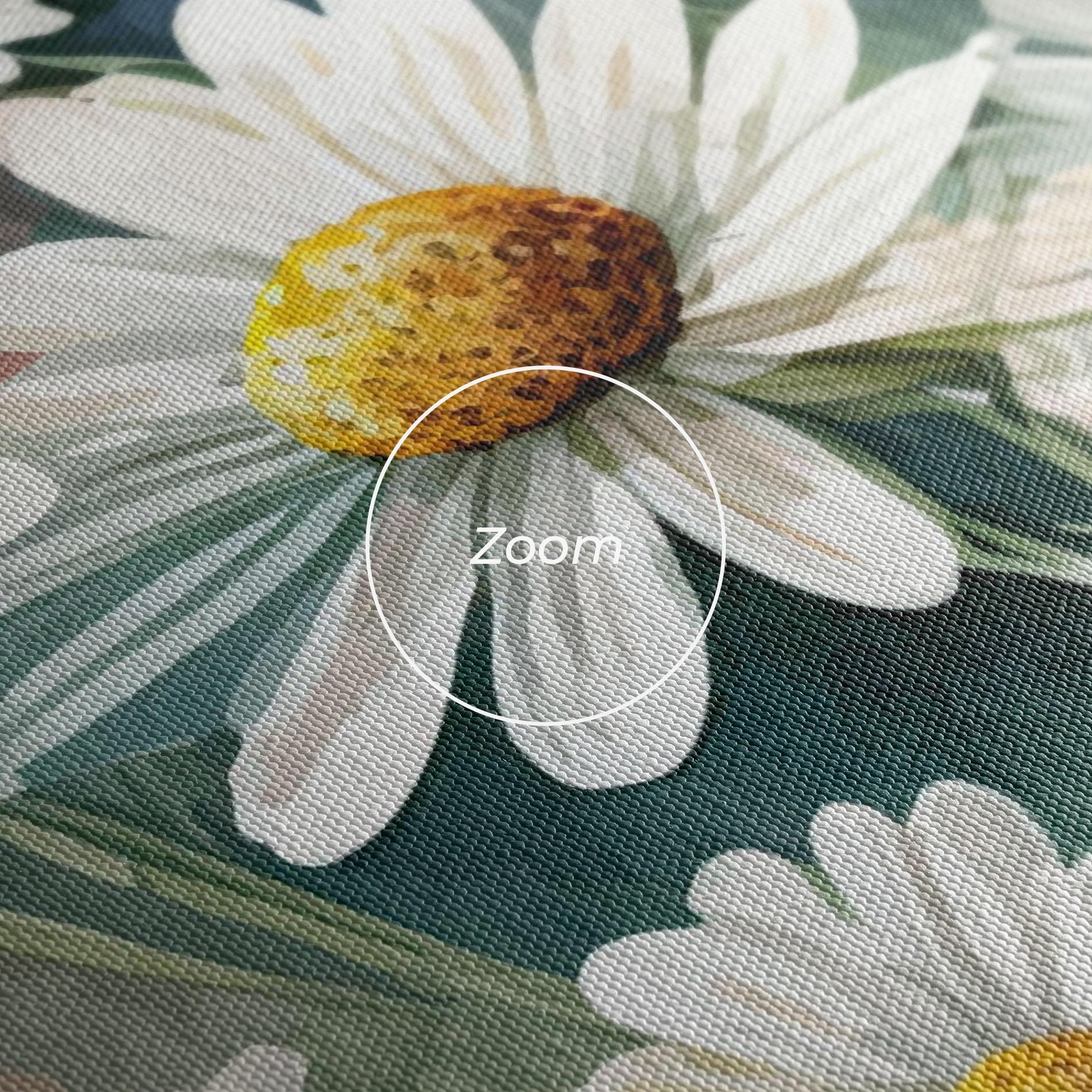 Vászonkép White Daisy Art mockup 3