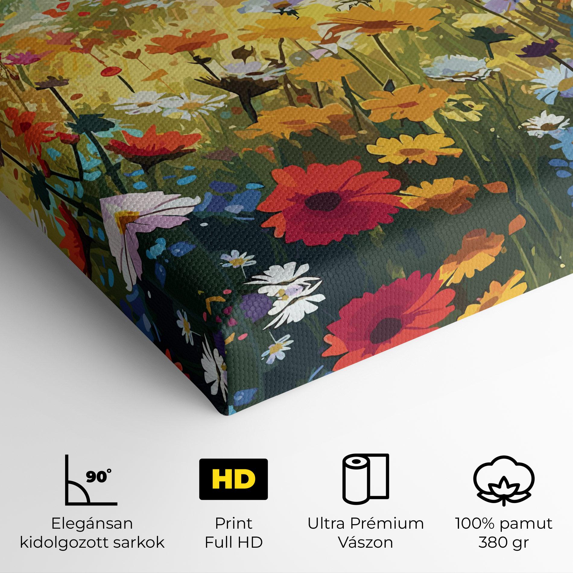 Vászonkép Colorful Daisy Mix mockup 4
