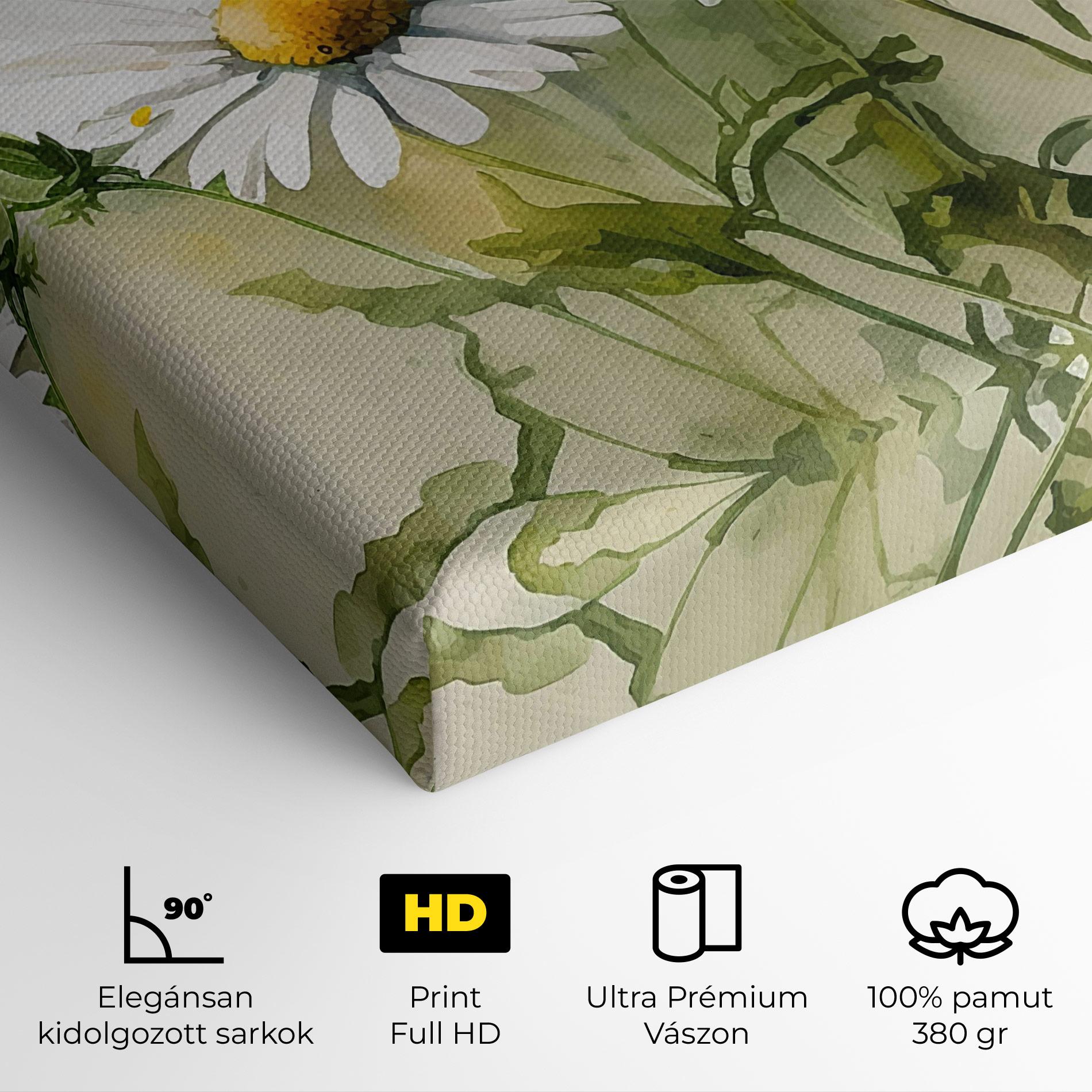 Vászonkép Painted Daisy mockup 4