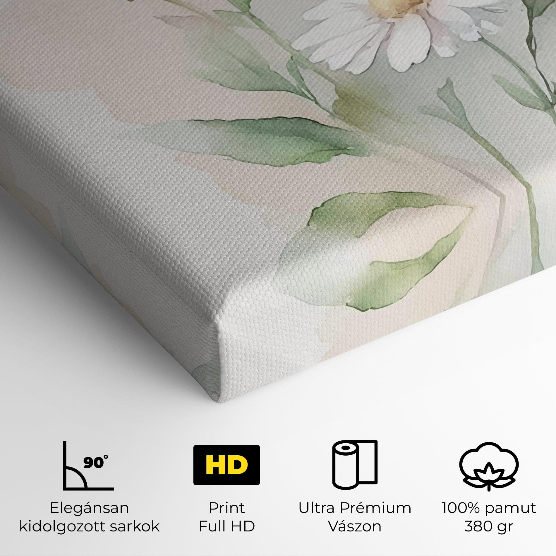 Vászonkép Painted Pretty Daisy mockup 4