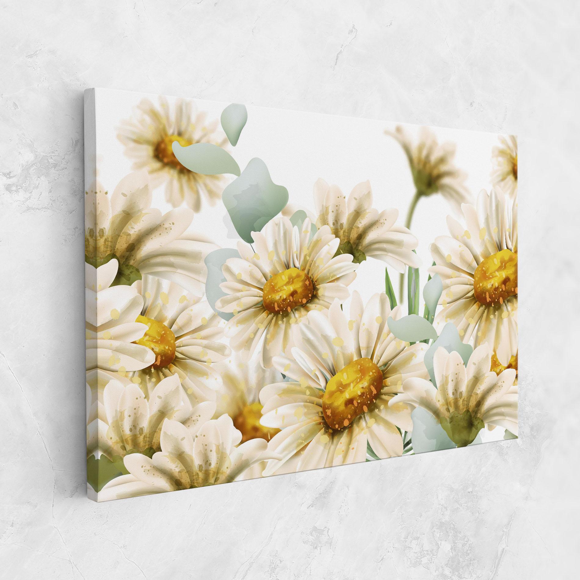 Vászonkép Beautiful Daisy Art mockup 1