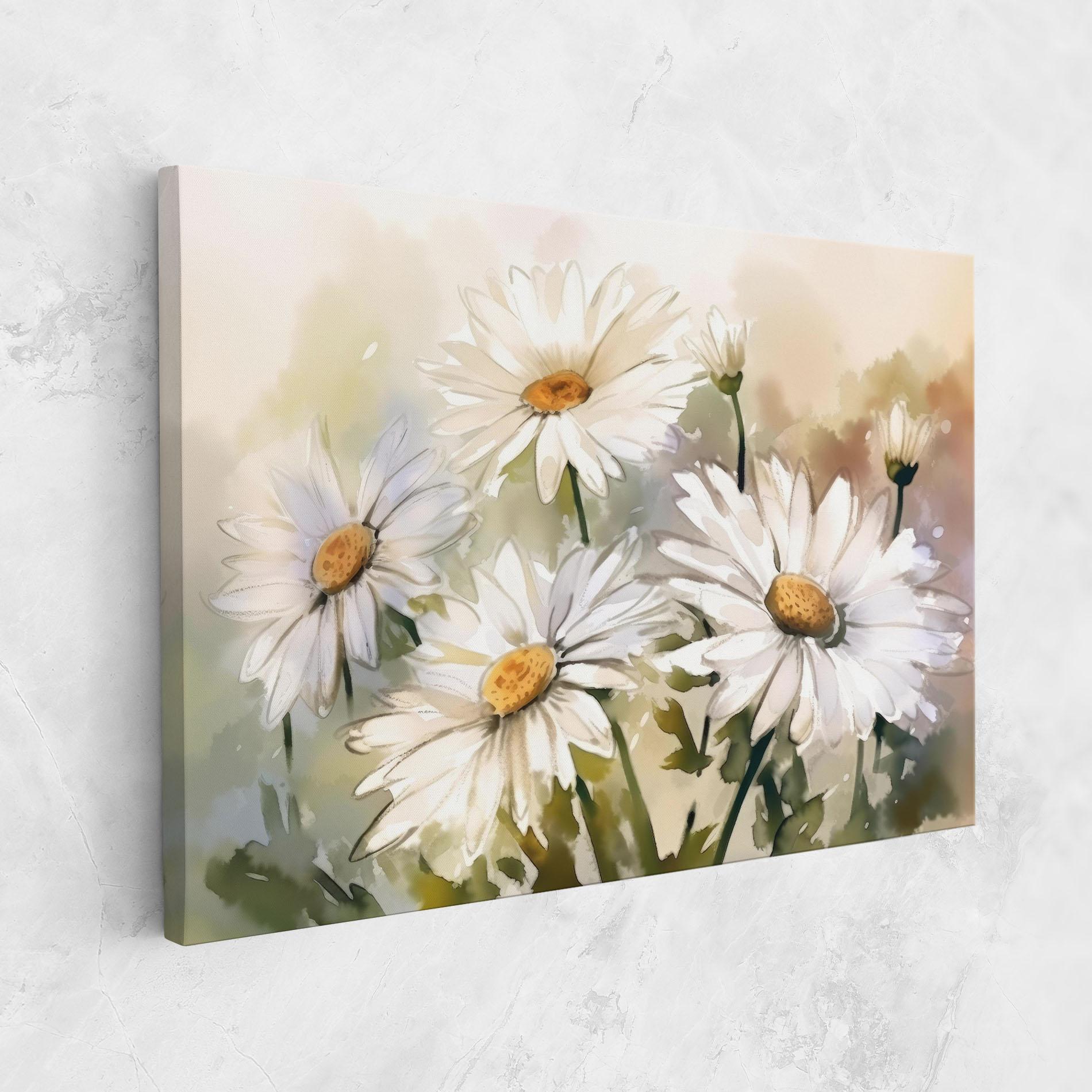 Vászonkép Daisy Painting mockup 1