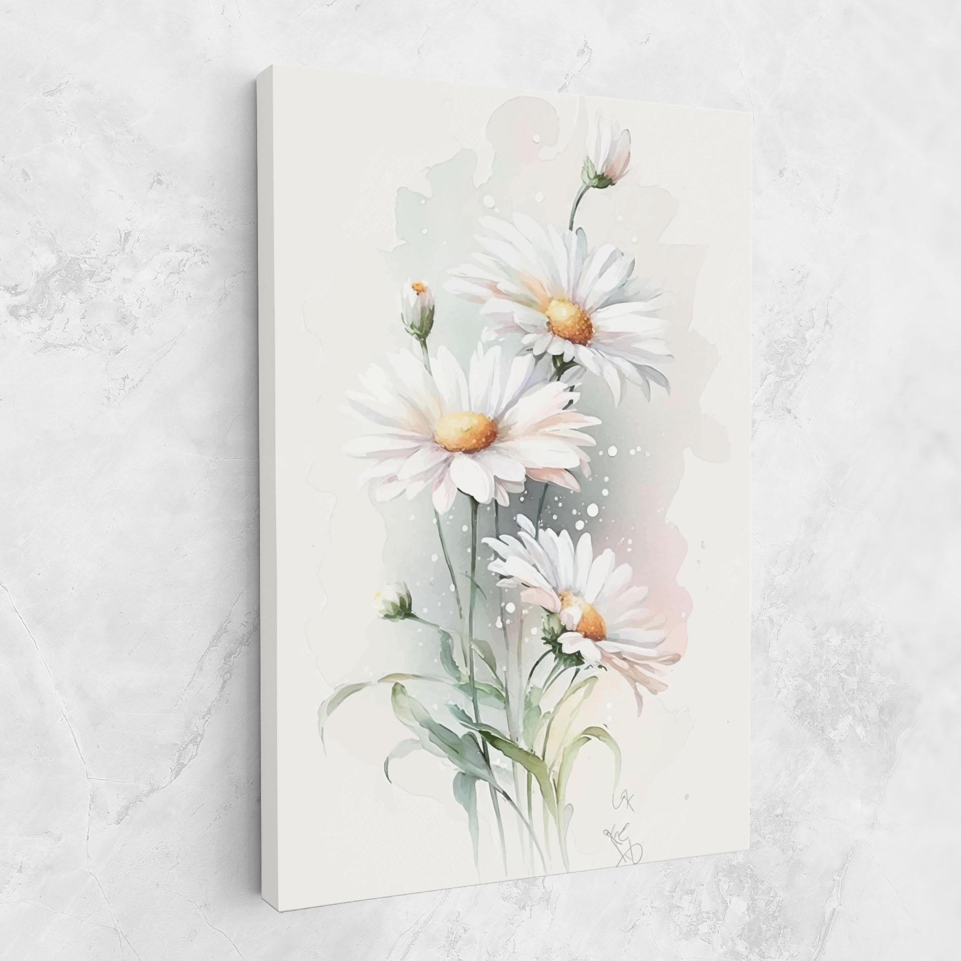 Vászonkép Dreamy White Daisy mockup 1