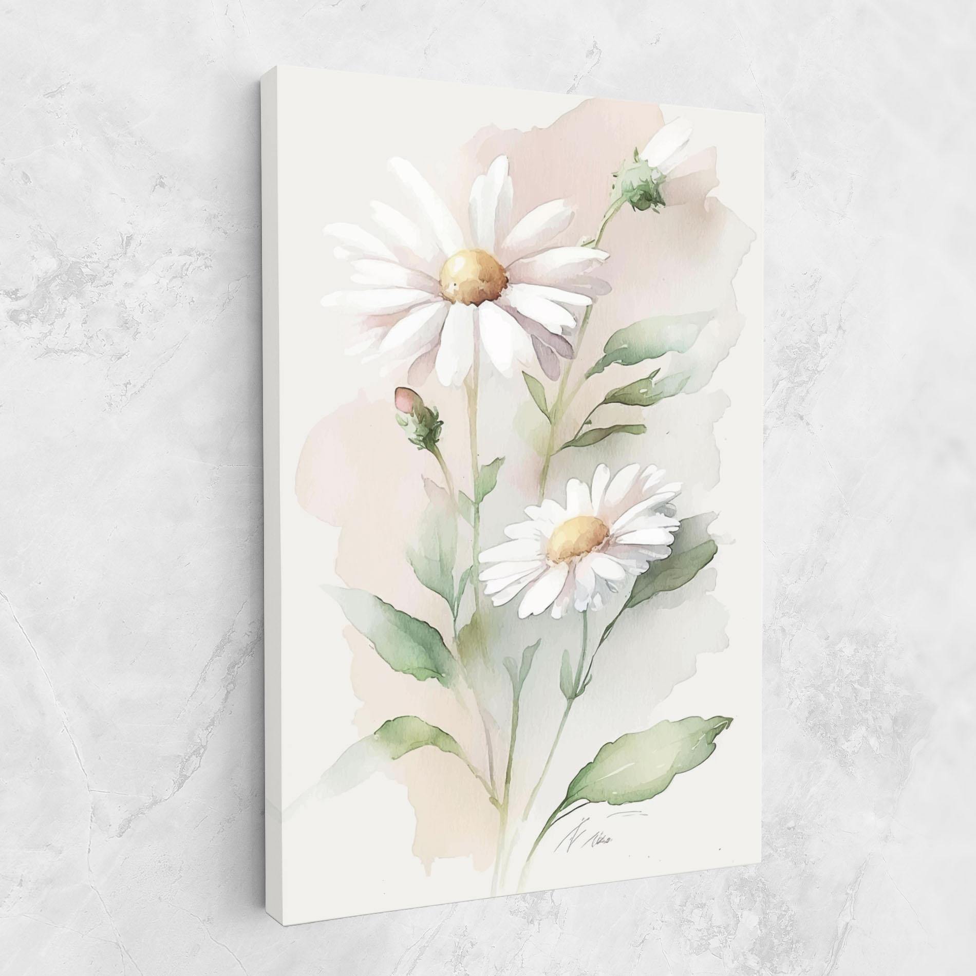 Vászonkép Painted Pretty Daisy mockup 1